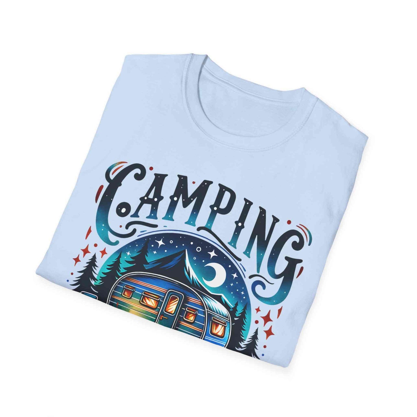 Camping Therapy Unisex T-Shirt - Perfect Gift for Outdoor Enthusiasts, Nature Lovers, Camping Adventures, Hiking Trip, Summer Vibes