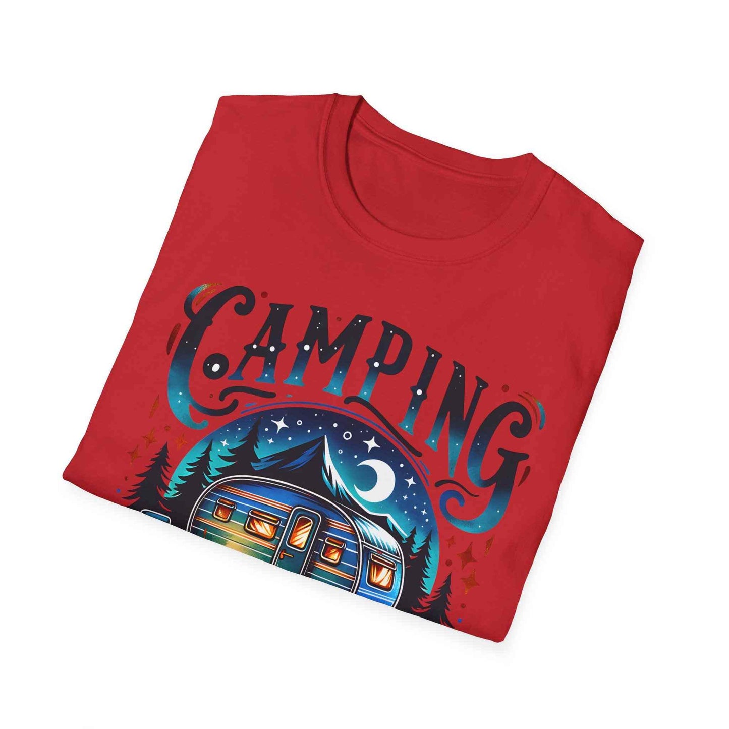 Camping Therapy Unisex T-Shirt - Perfect Gift for Outdoor Enthusiasts, Nature Lovers, Camping Adventures, Hiking Trip, Summer Vibes
