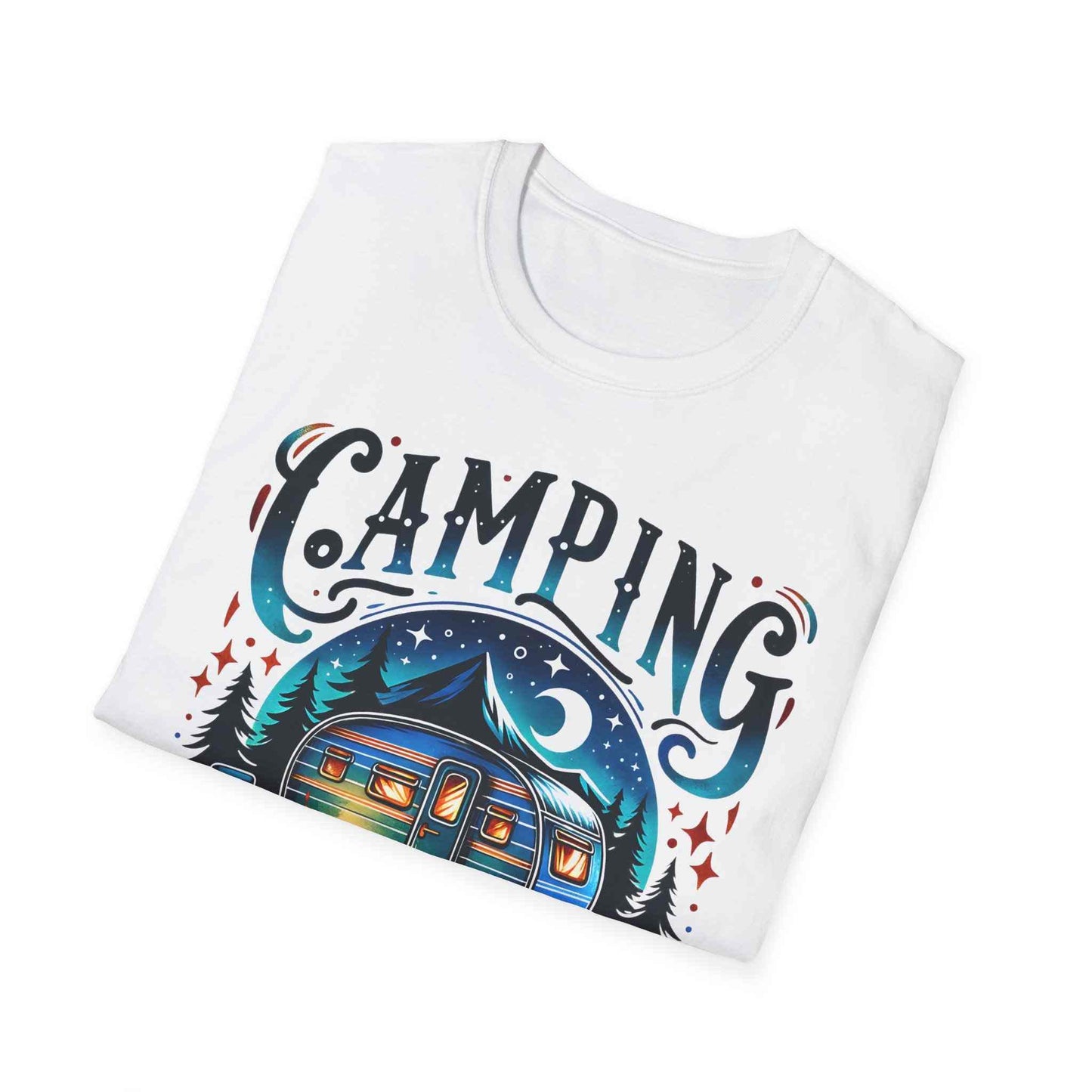 Camping Therapy Unisex T-Shirt - Perfect Gift for Outdoor Enthusiasts, Nature Lovers, Camping Adventures, Hiking Trip, Summer Vibes