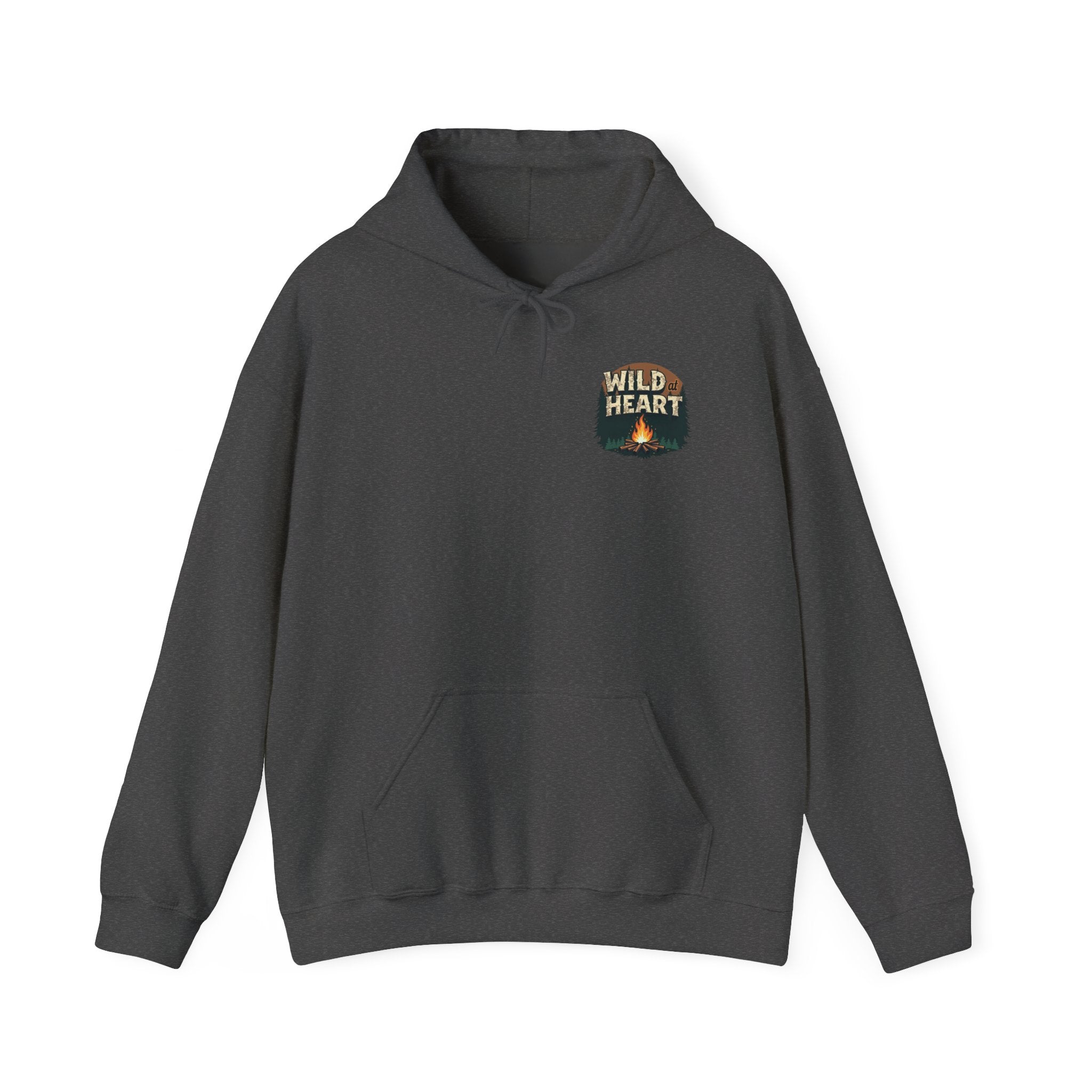 Wild Heart Unisex Hoodie, Cozy Camping Sweatshirt, Nature Lover Gift, Adventure Apparel, Bonfire Nights