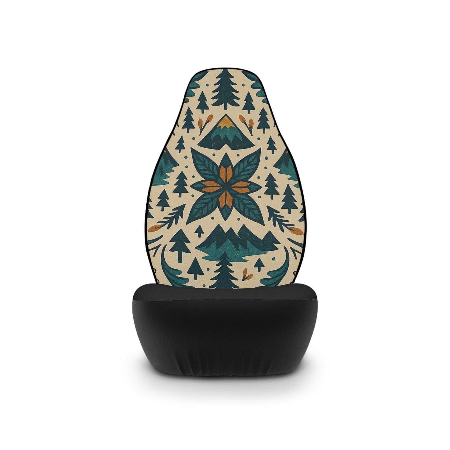 Floral Design Car Seat Covers, Boho Car Accessories, Outdoor Aesthetic, Perfect for Road Trips, Gift for Nature Lovers