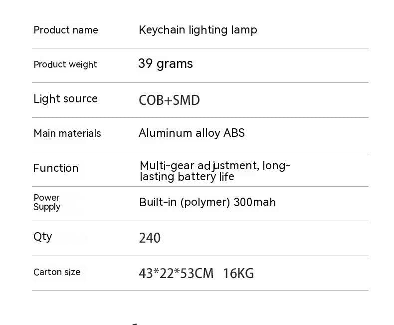 COB Keychain Light