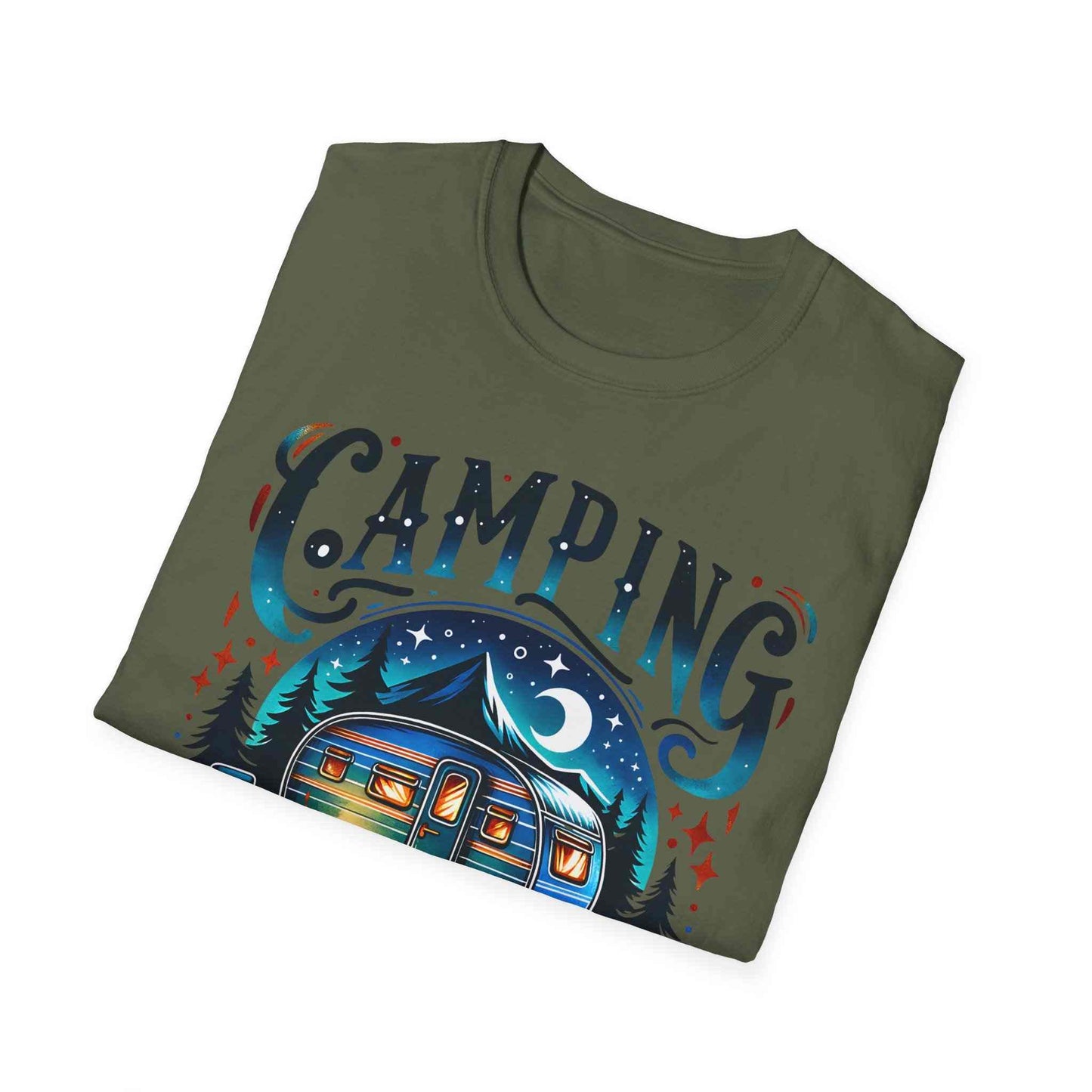 Camping Therapy Unisex T-Shirt - Perfect Gift for Outdoor Enthusiasts, Nature Lovers, Camping Adventures, Hiking Trip, Summer Vibes
