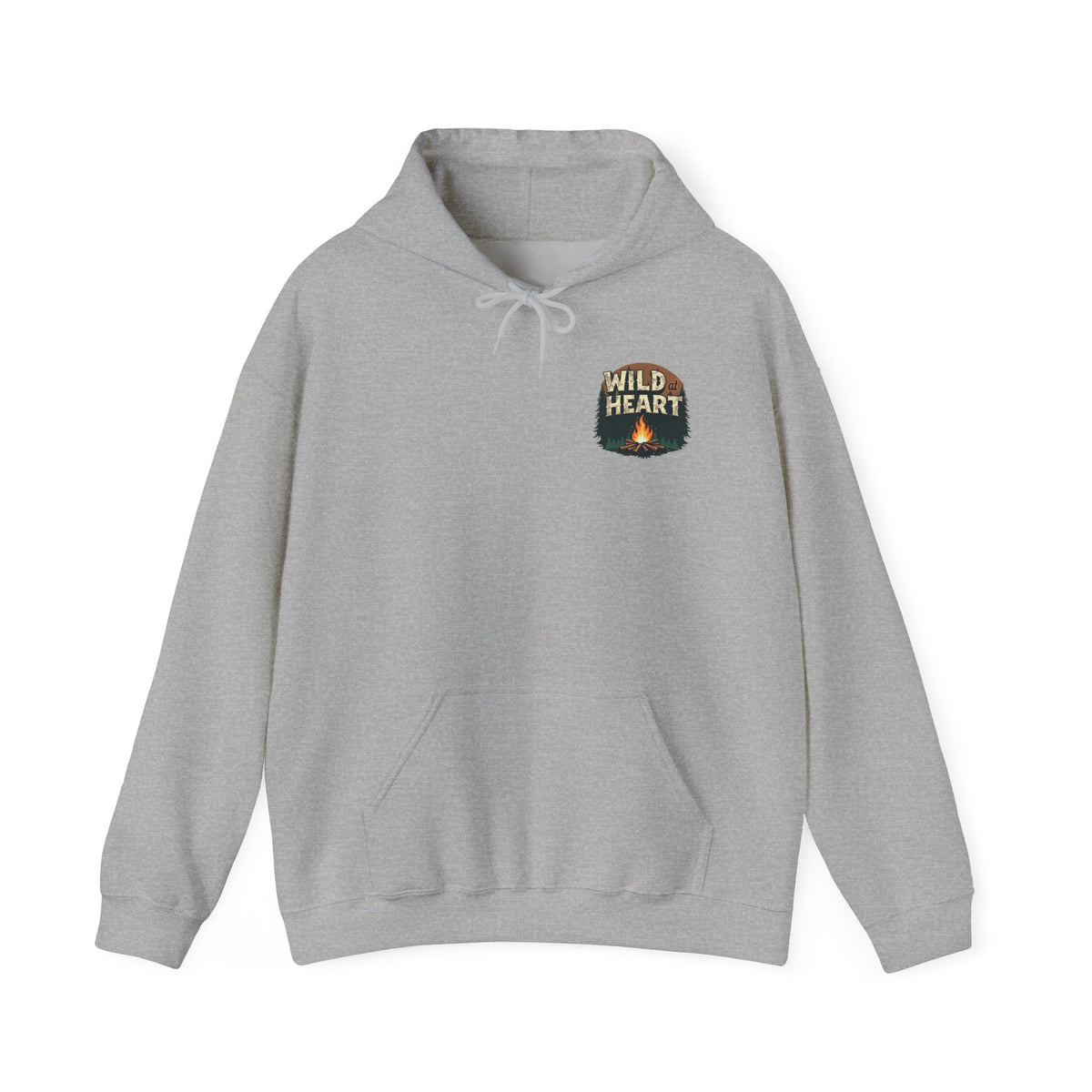 Wild Heart Unisex Hoodie, Cozy Camping Sweatshirt, Nature Lover Gift, Adventure Apparel, Bonfire Nights