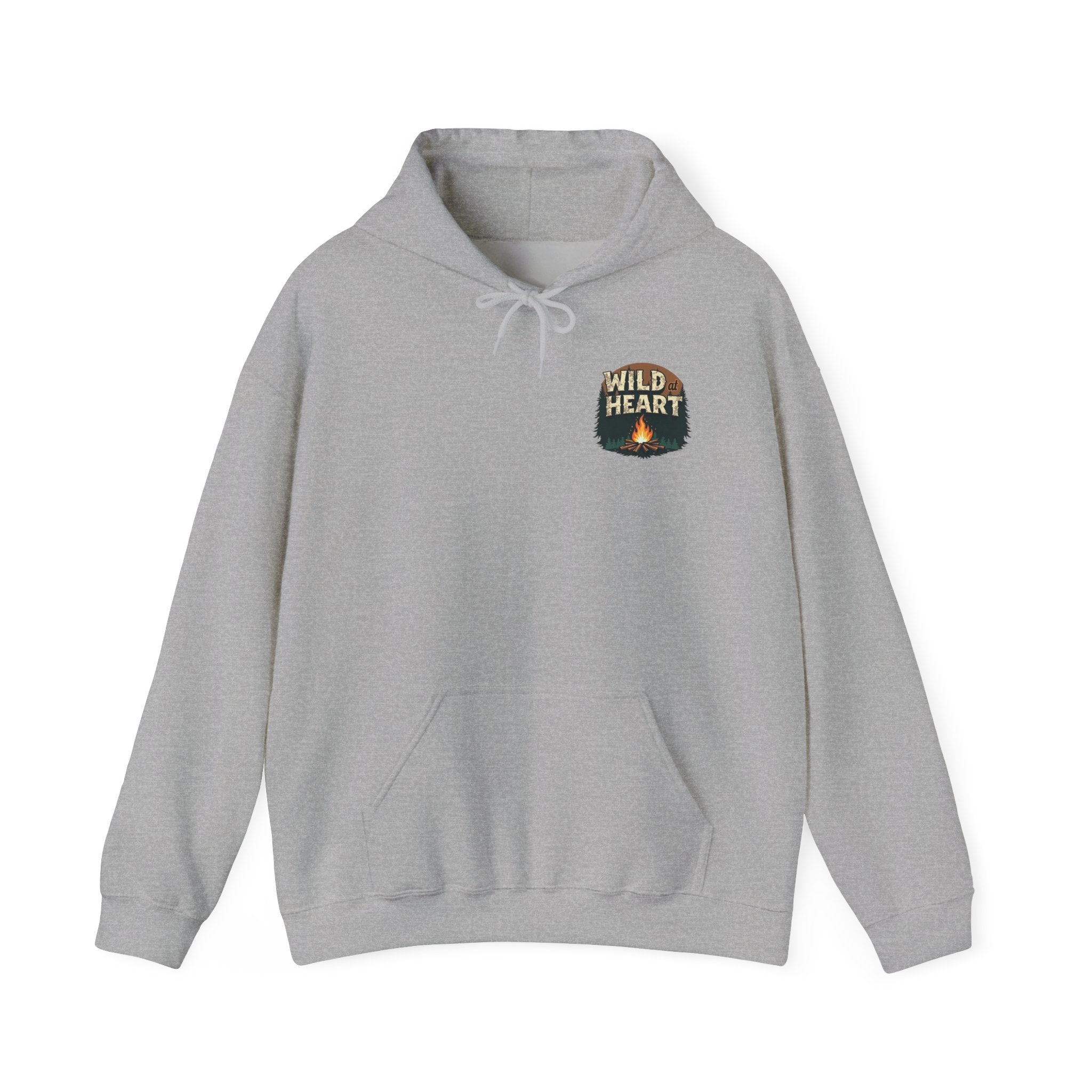 Wild Heart Unisex Hoodie, Cozy Camping Sweatshirt, Nature Lover Gift, Adventure Apparel, Bonfire Nights