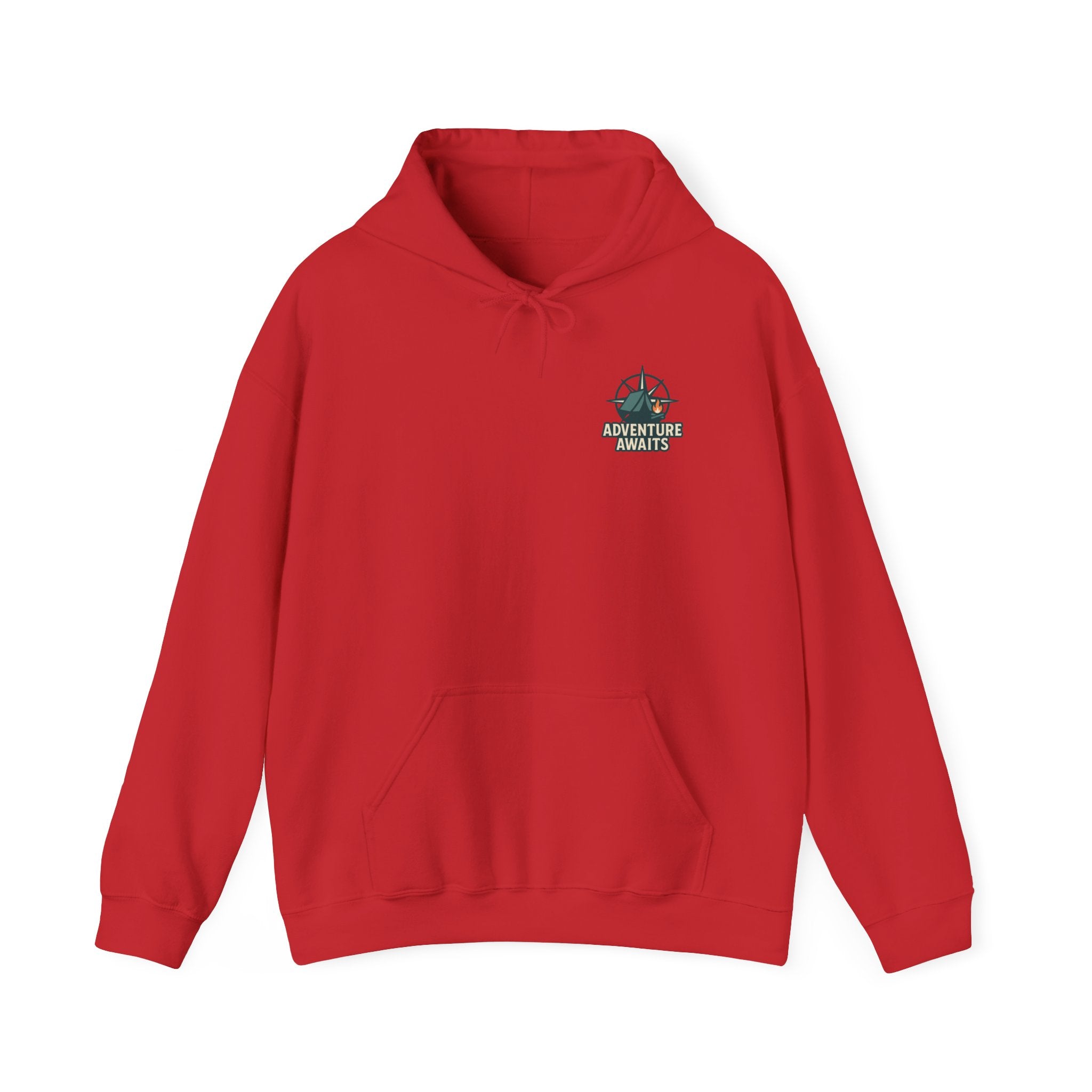 Adventure Awaits Unisex Hoodie - Cozy Outdoor Sweatshirt, Camping Apparel, Gift for Adventure Lovers, Travel Hoodie, Casual Wear
