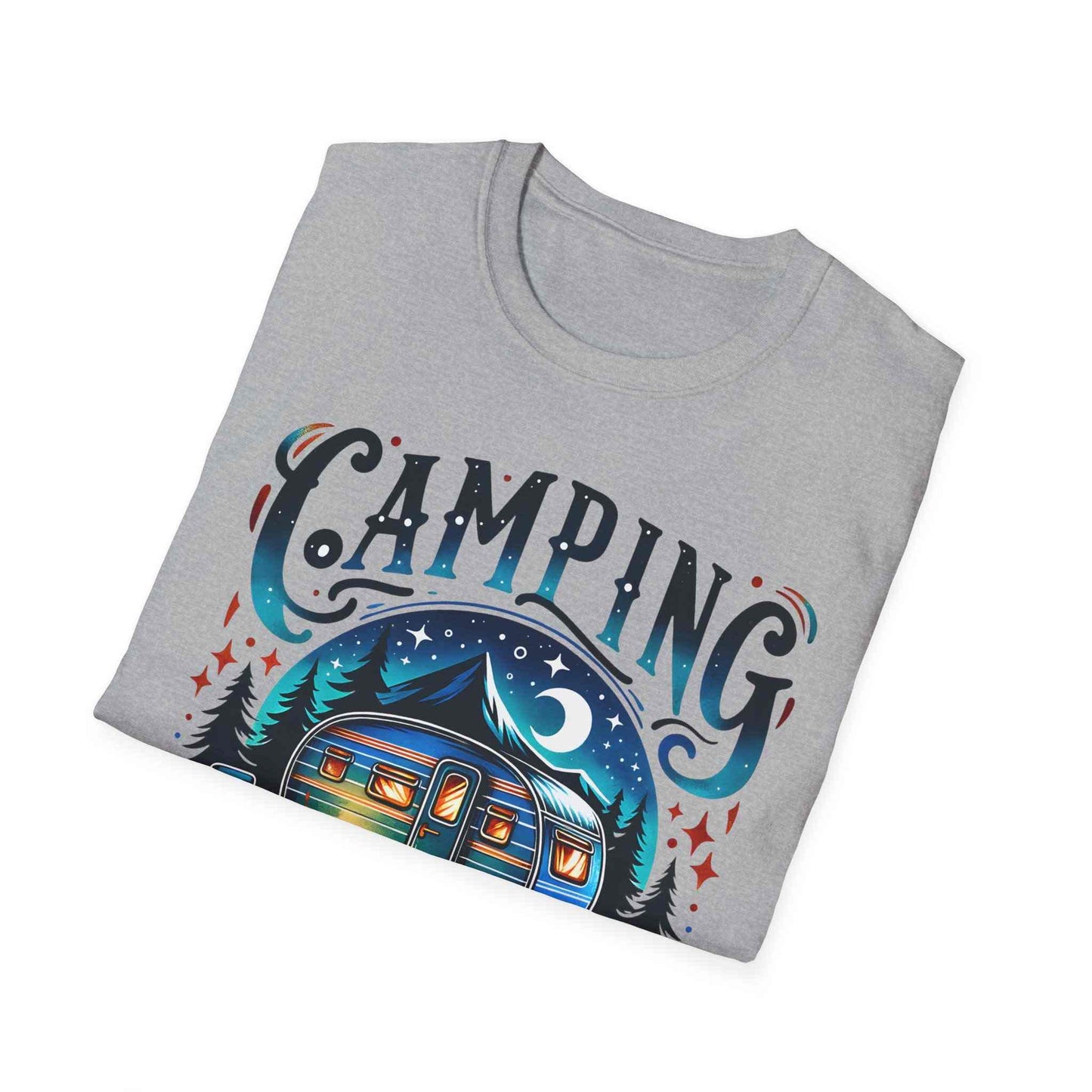Camping Therapy Unisex T-Shirt - Perfect Gift for Outdoor Enthusiasts, Nature Lovers, Camping Adventures, Hiking Trip, Summer Vibes