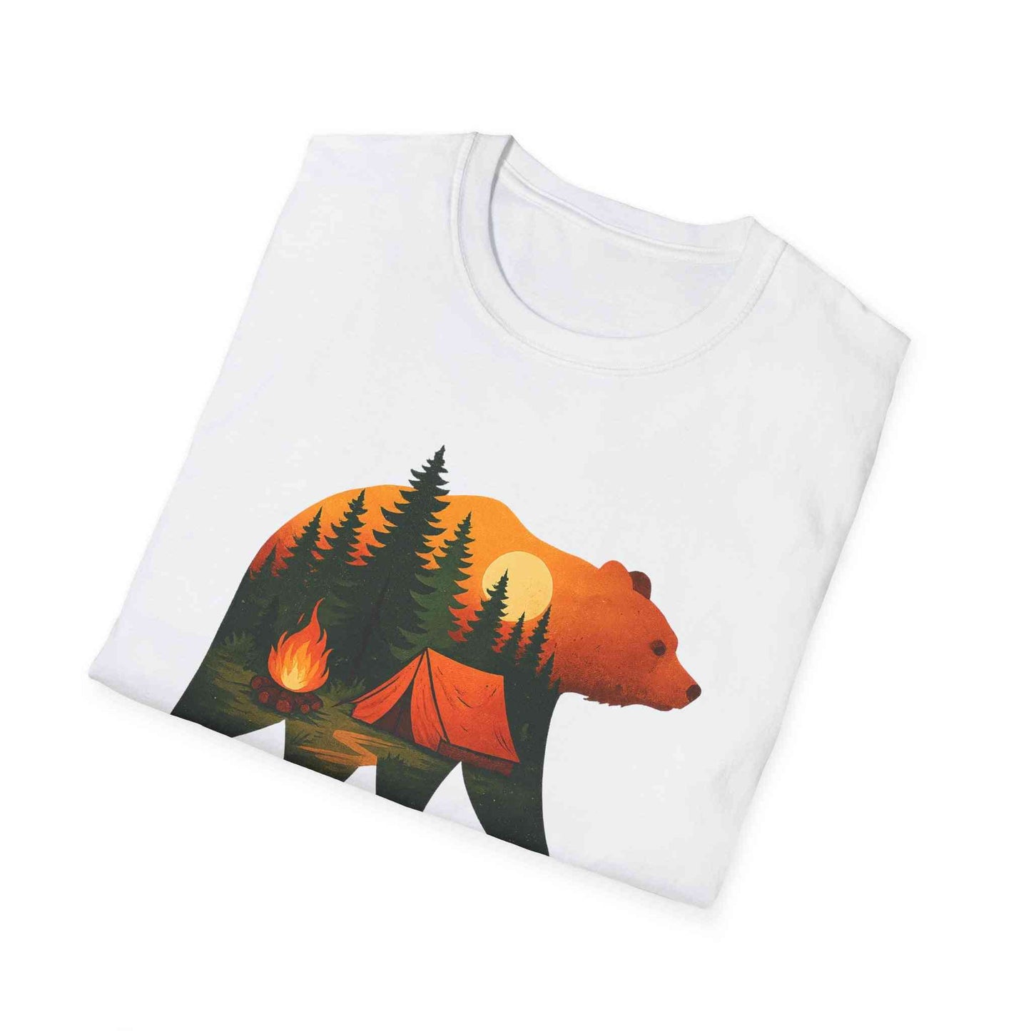 Nature-Inspired Bear Silhouette T-Shirt for Outdoor Lovers | Gift for Campers, Adventure Enthusiasts, Nature Walks, Hiking, [...]