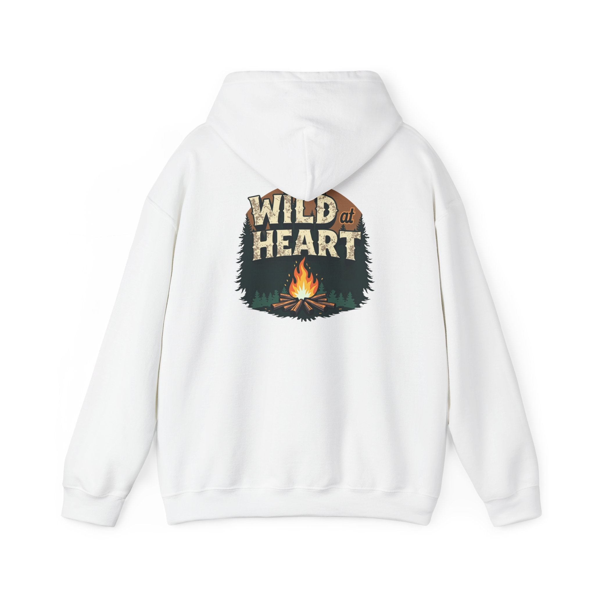 Wild Heart Unisex Hoodie, Cozy Camping Sweatshirt, Nature Lover Gift, Adventure Apparel, Bonfire Nights