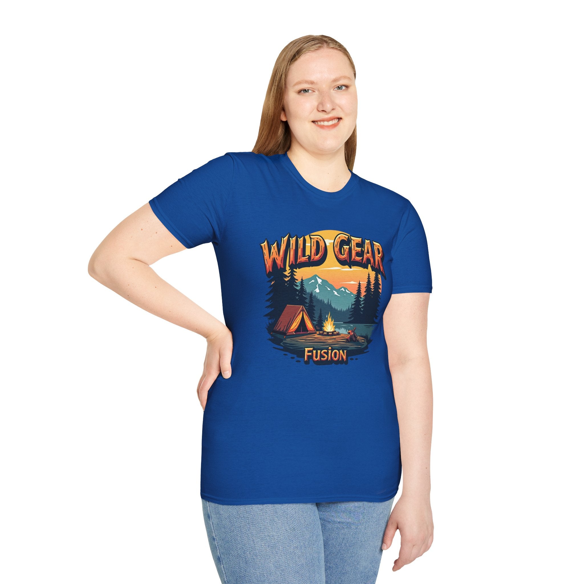 Wild Gear Camping T-Shirt - Nature Lover Apparel, Outdoor Adventure Tee, Gift for Campers, Casual Wear, Summer Festival Shirt