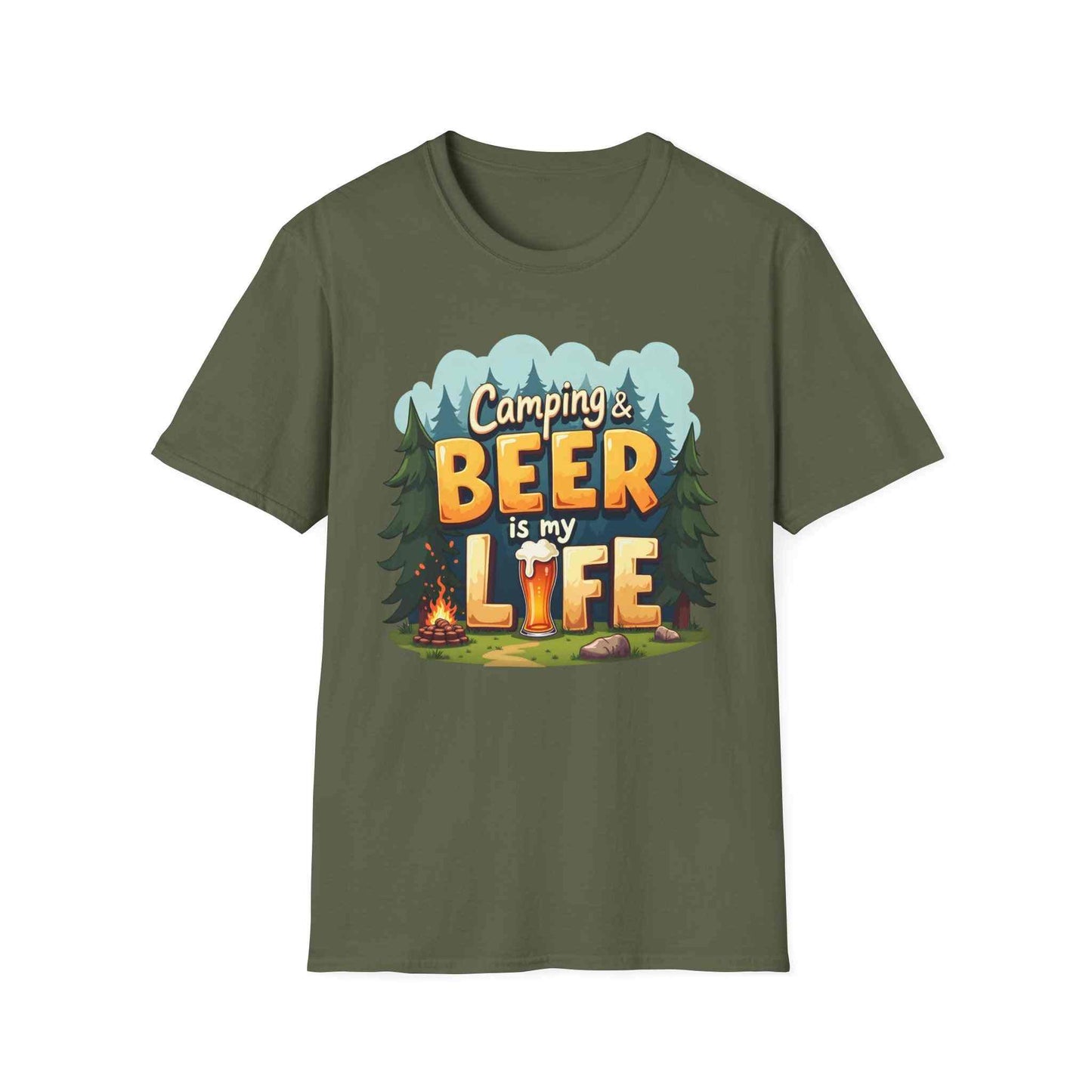 Camping & Beer Is My Life Unisex T-Shirt, Outdoor Adventure Tee, Summer Camping Gift, Beer Lover's Apparel, Funny Gift for Him/Her, [...]