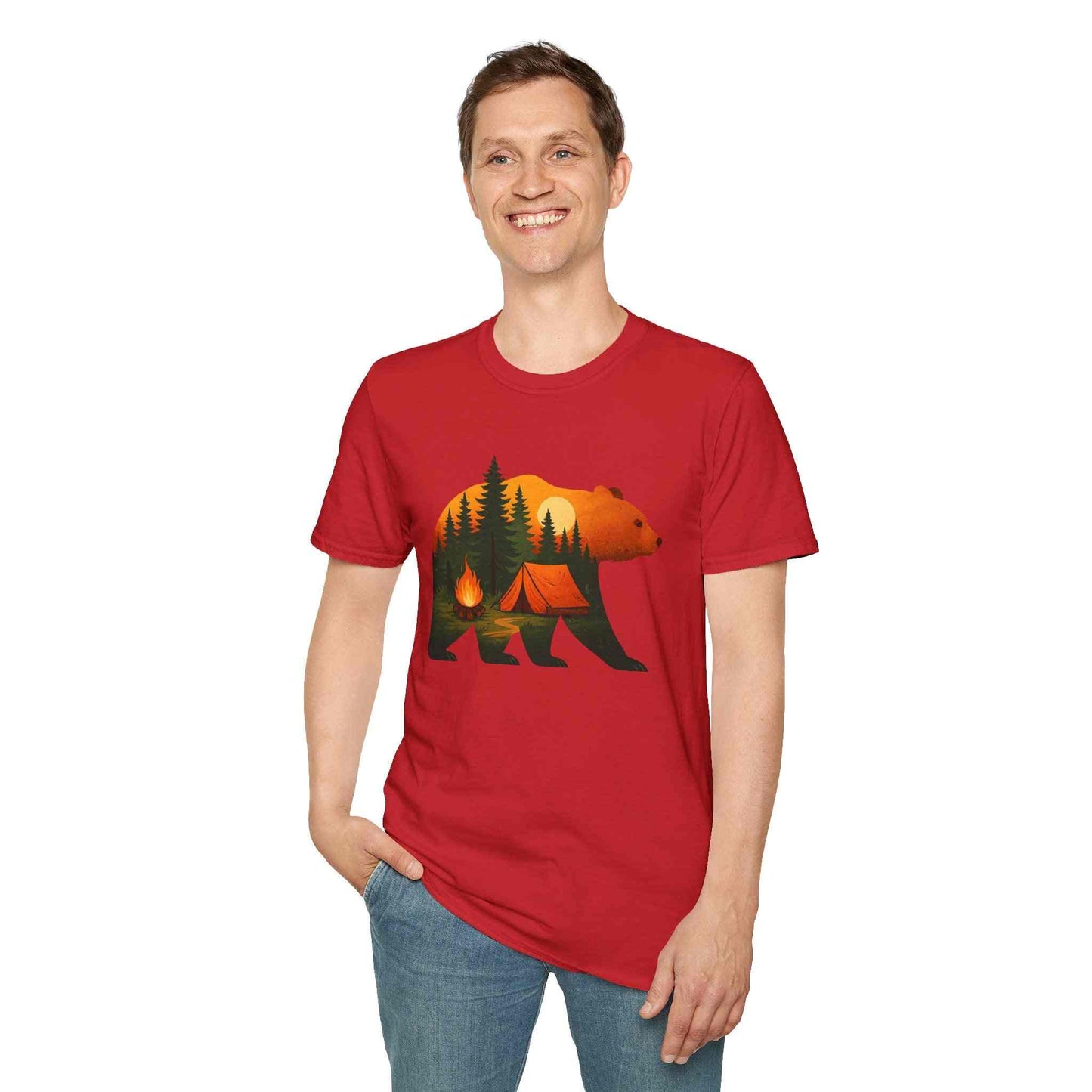 Nature-Inspired Bear Silhouette T-Shirt for Outdoor Lovers | Gift for Campers, Adventure Enthusiasts, Nature Walks, Hiking, [...]