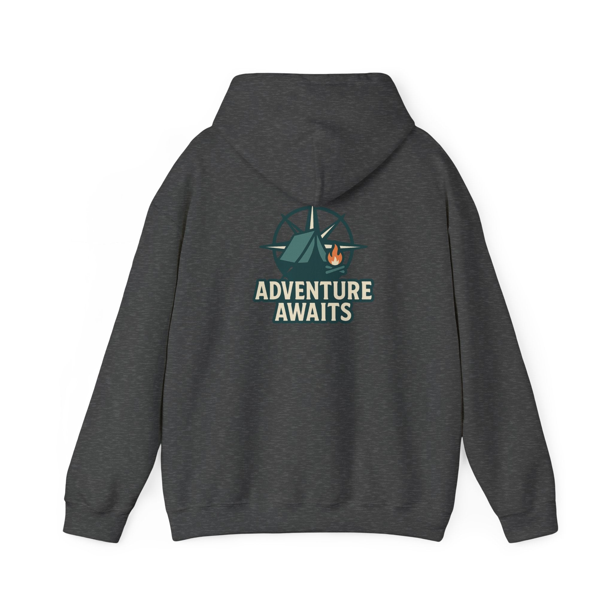 Adventure Awaits Unisex Hoodie - Cozy Outdoor Sweatshirt, Camping Apparel, Gift for Adventure Lovers, Travel Hoodie, Casual Wear