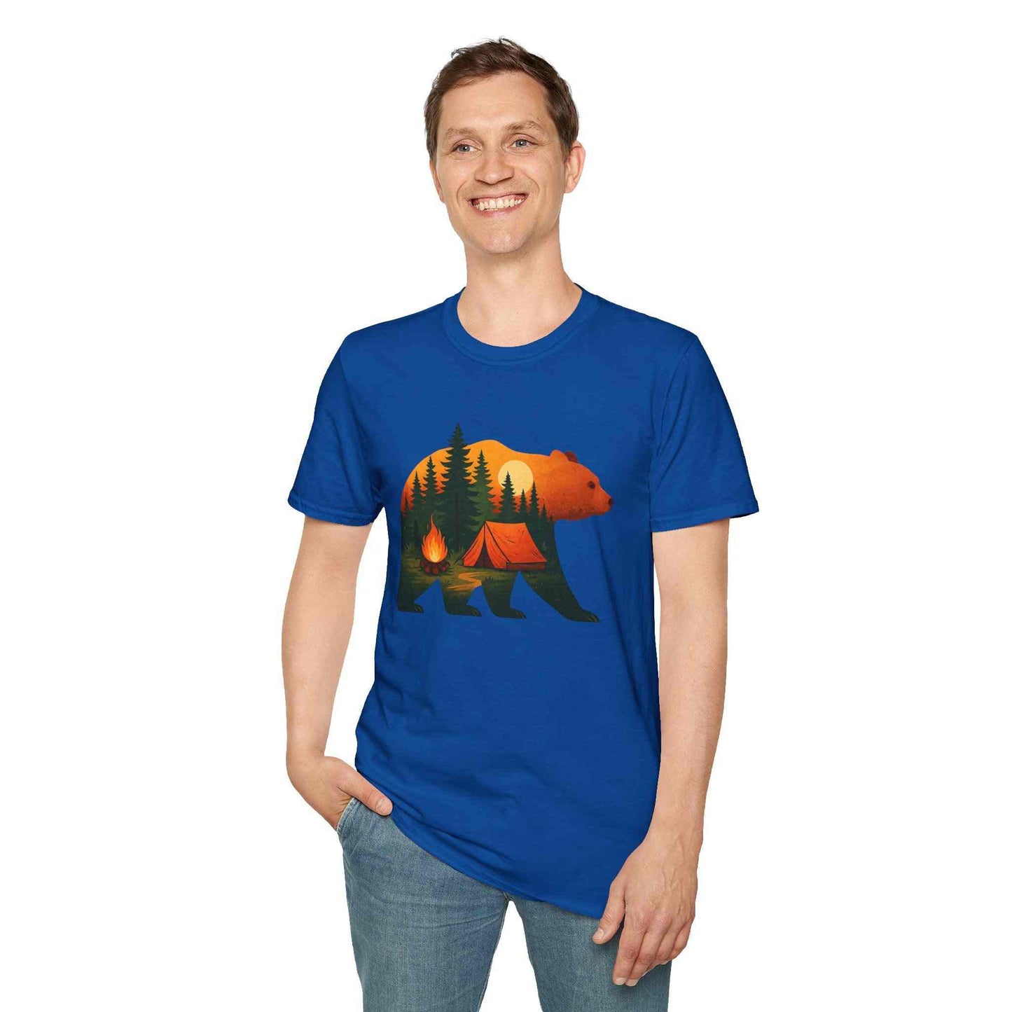Nature-Inspired Bear Silhouette T-Shirt for Outdoor Lovers | Gift for Campers, Adventure Enthusiasts, Nature Walks, Hiking, [...]