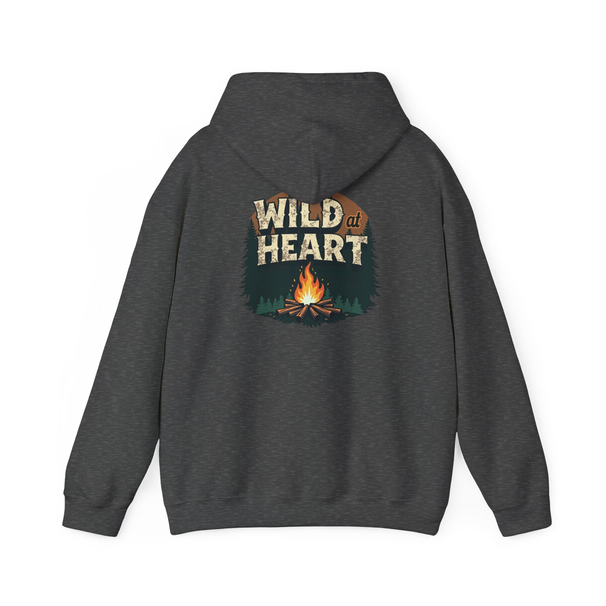 Wild Heart Unisex Hoodie, Cozy Camping Sweatshirt, Nature Lover Gift, Adventure Apparel, Bonfire Nights