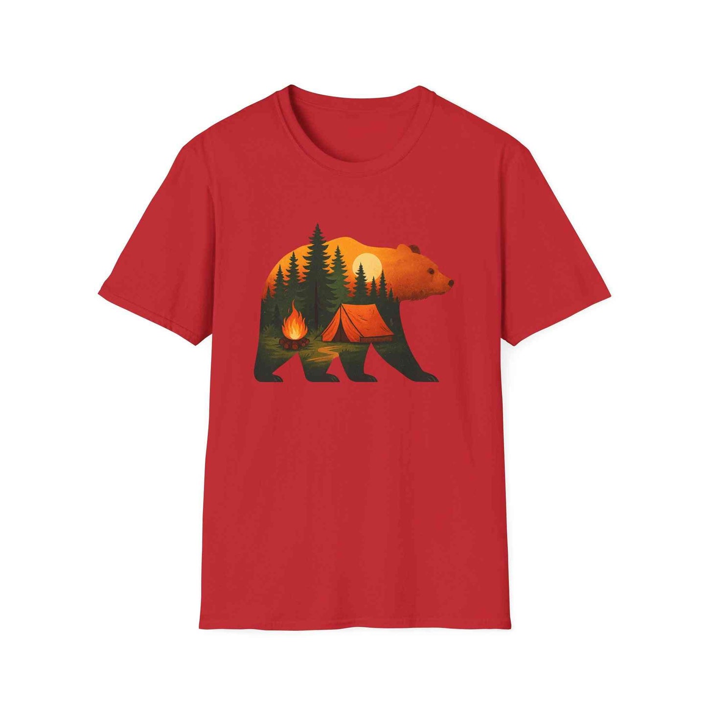 Nature-Inspired Bear Silhouette T-Shirt for Outdoor Lovers | Gift for Campers, Adventure Enthusiasts, Nature Walks, Hiking, [...]