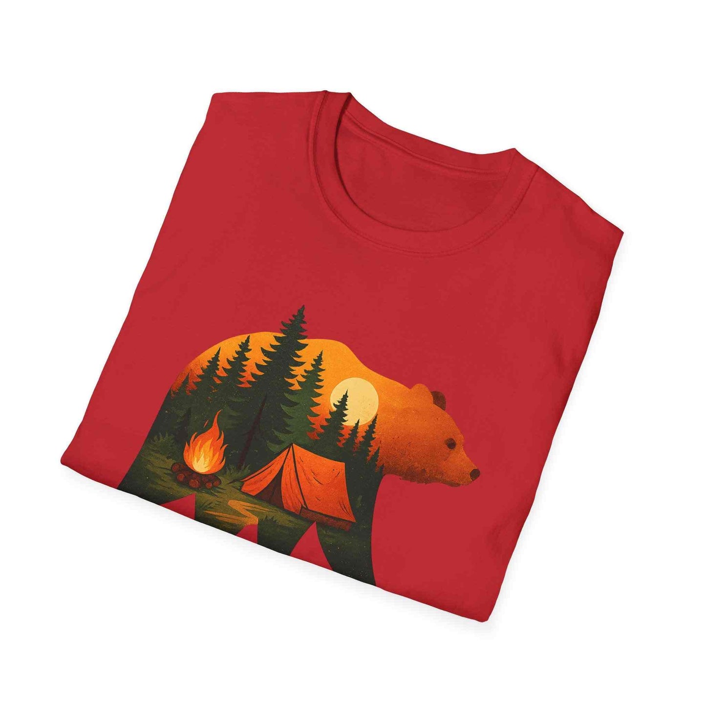 Nature-Inspired Bear Silhouette T-Shirt for Outdoor Lovers | Gift for Campers, Adventure Enthusiasts, Nature Walks, Hiking, [...]