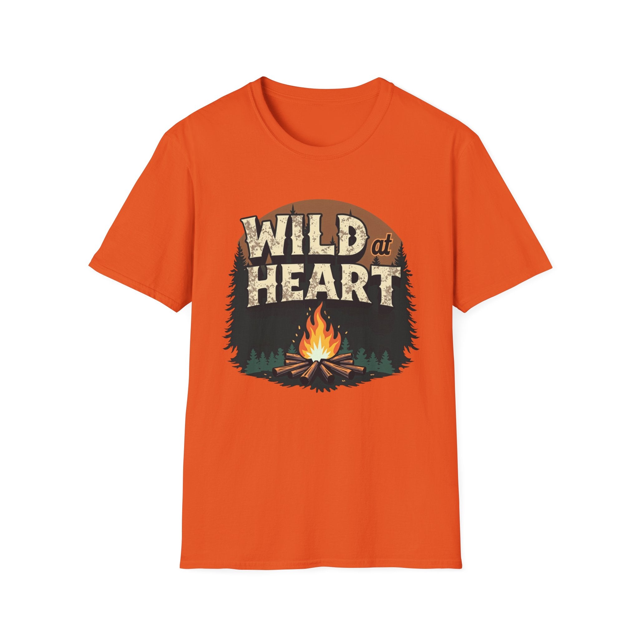 Wild at Heart Camping T-Shirt, Adventure Shirt, Nature Lover Tee, Gift for Campers, Unisex Outdoor Fashion