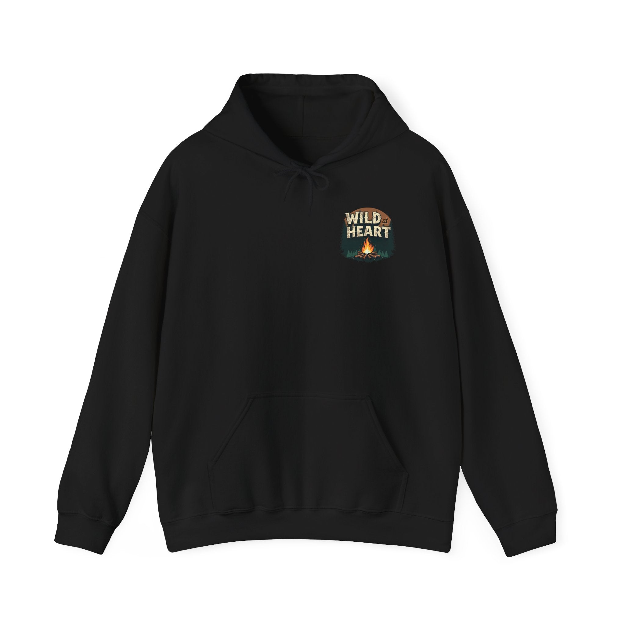 Wild Heart Unisex Hoodie, Cozy Camping Sweatshirt, Nature Lover Gift, Adventure Apparel, Bonfire Nights