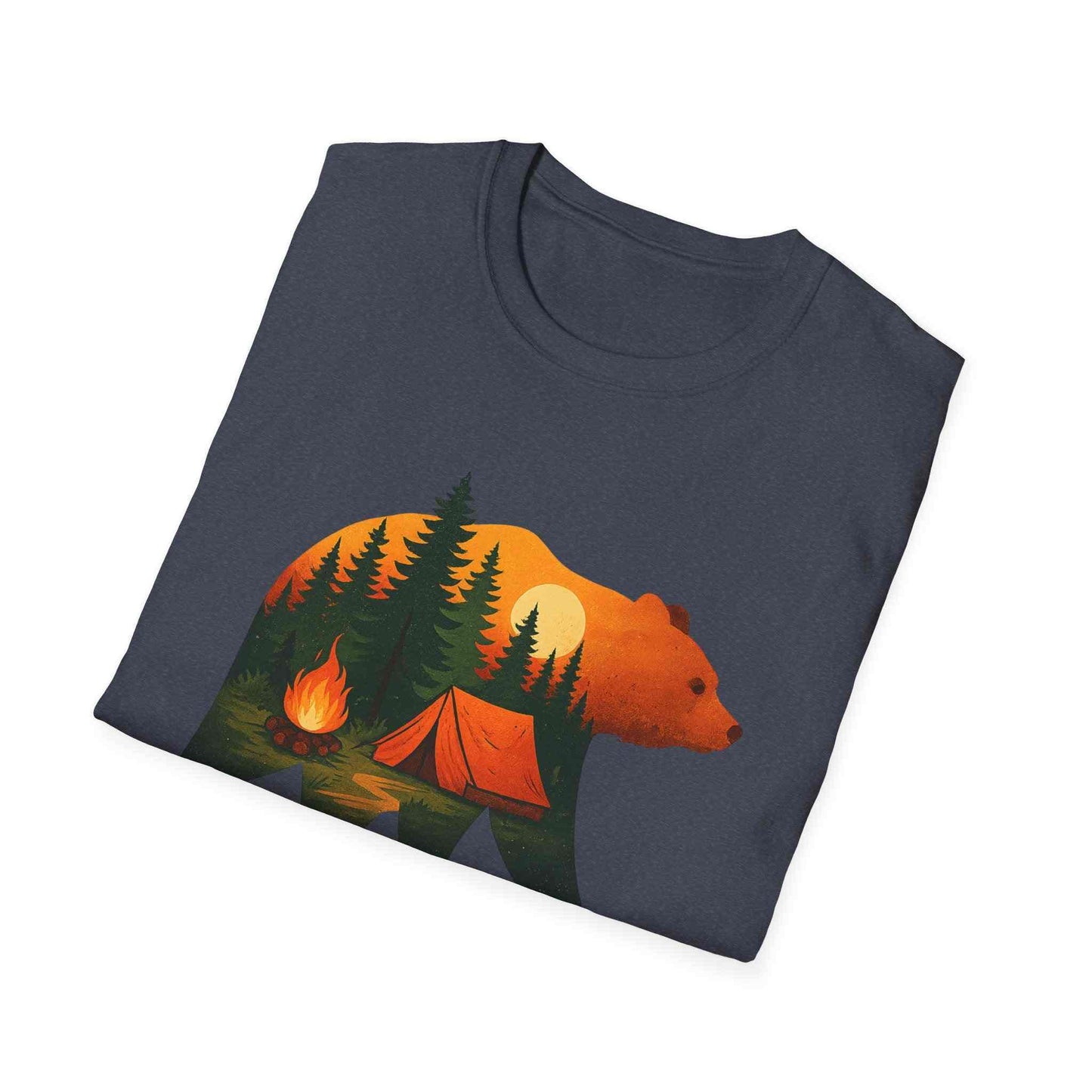Nature-Inspired Bear Silhouette T-Shirt for Outdoor Lovers | Gift for Campers, Adventure Enthusiasts, Nature Walks, Hiking, [...]