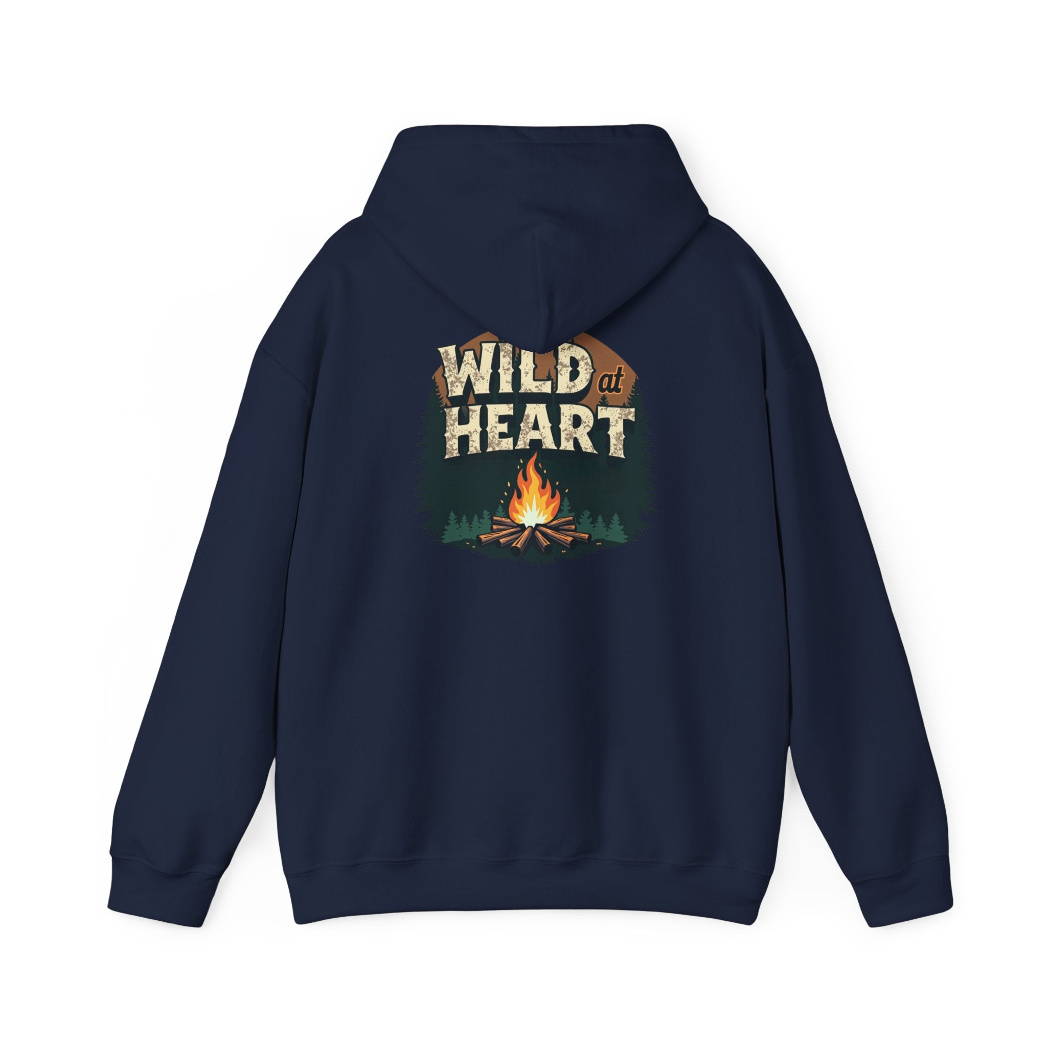 Wild Heart Unisex Hoodie, Cozy Camping Sweatshirt, Nature Lover Gift, Adventure Apparel, Bonfire Nights