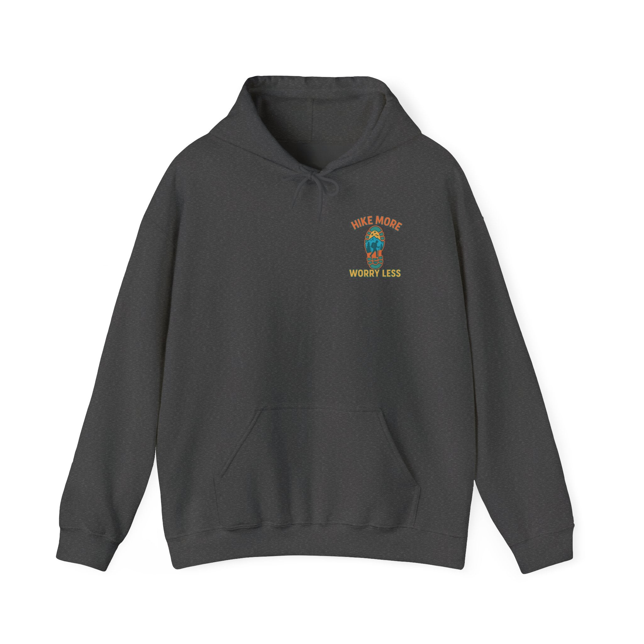 Hike More Worry Less Unisex Heavy Blend™ Hooded Sweatshirt