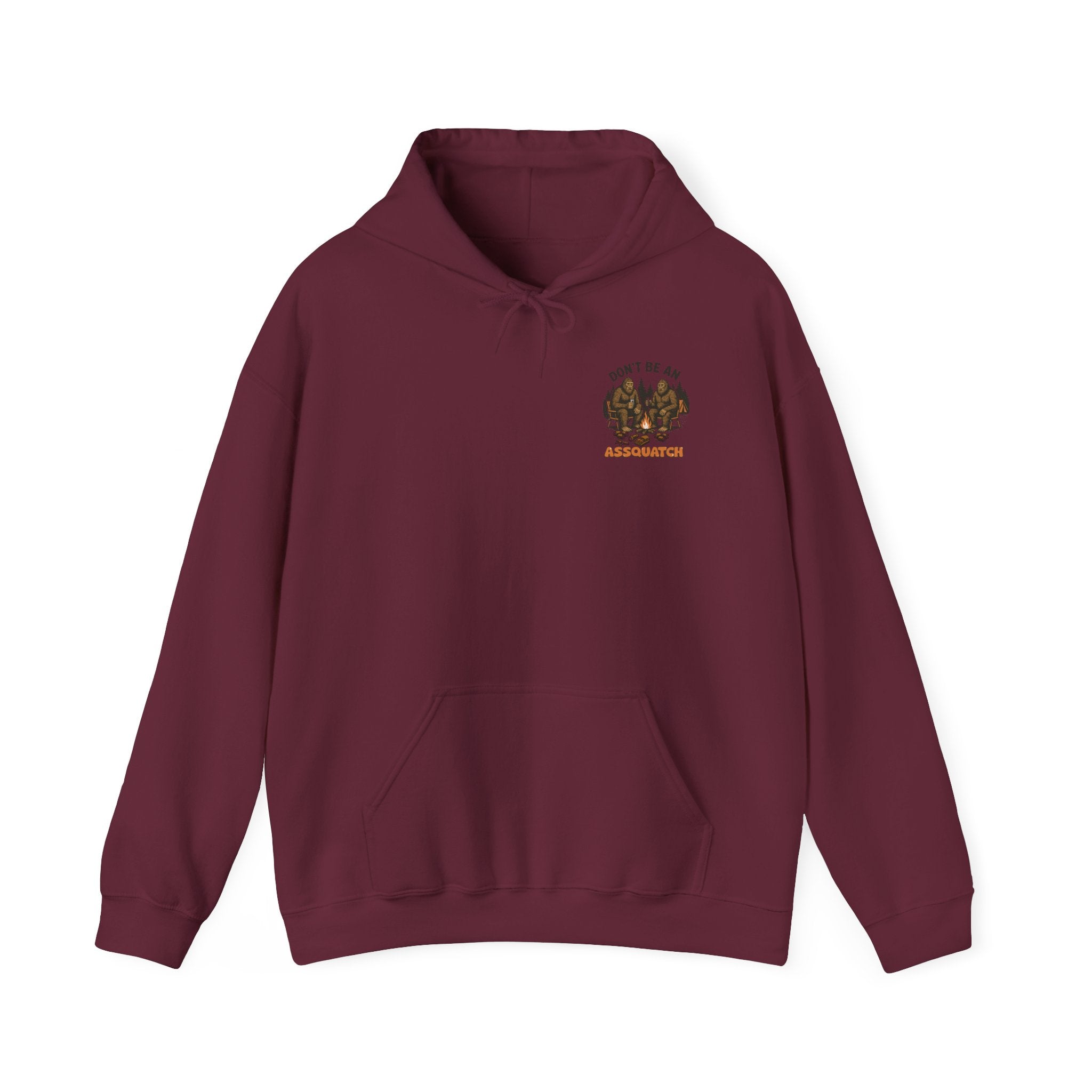 Cozy Bigfoot Hoodie - Unisex Heavy Blend Sweatshirt, Outdoor Adventure Shirt, Campfire Apparel, Gift for Nature Lovers, Sasquatch Themed