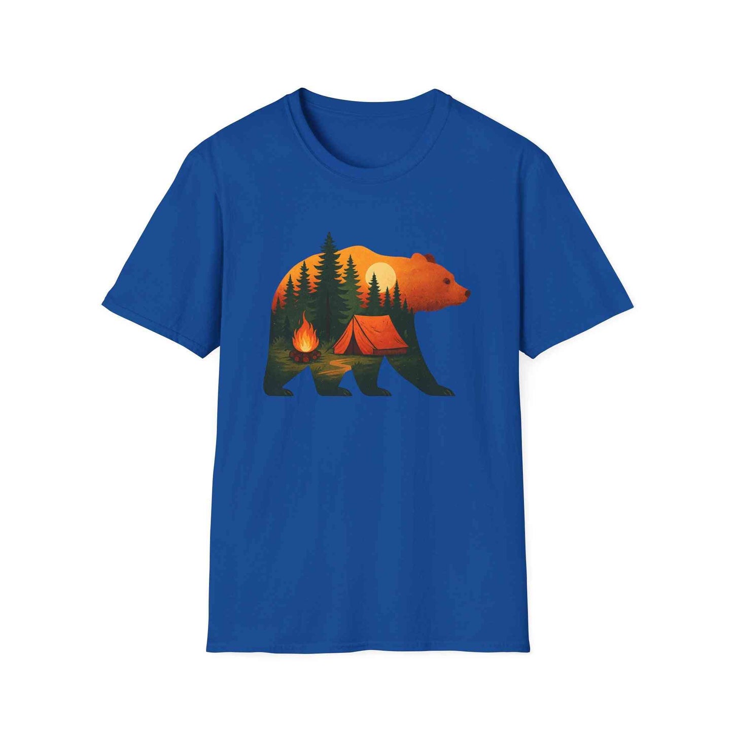 Nature-Inspired Bear Silhouette T-Shirt for Outdoor Lovers | Gift for Campers, Adventure Enthusiasts, Nature Walks, Hiking, [...]