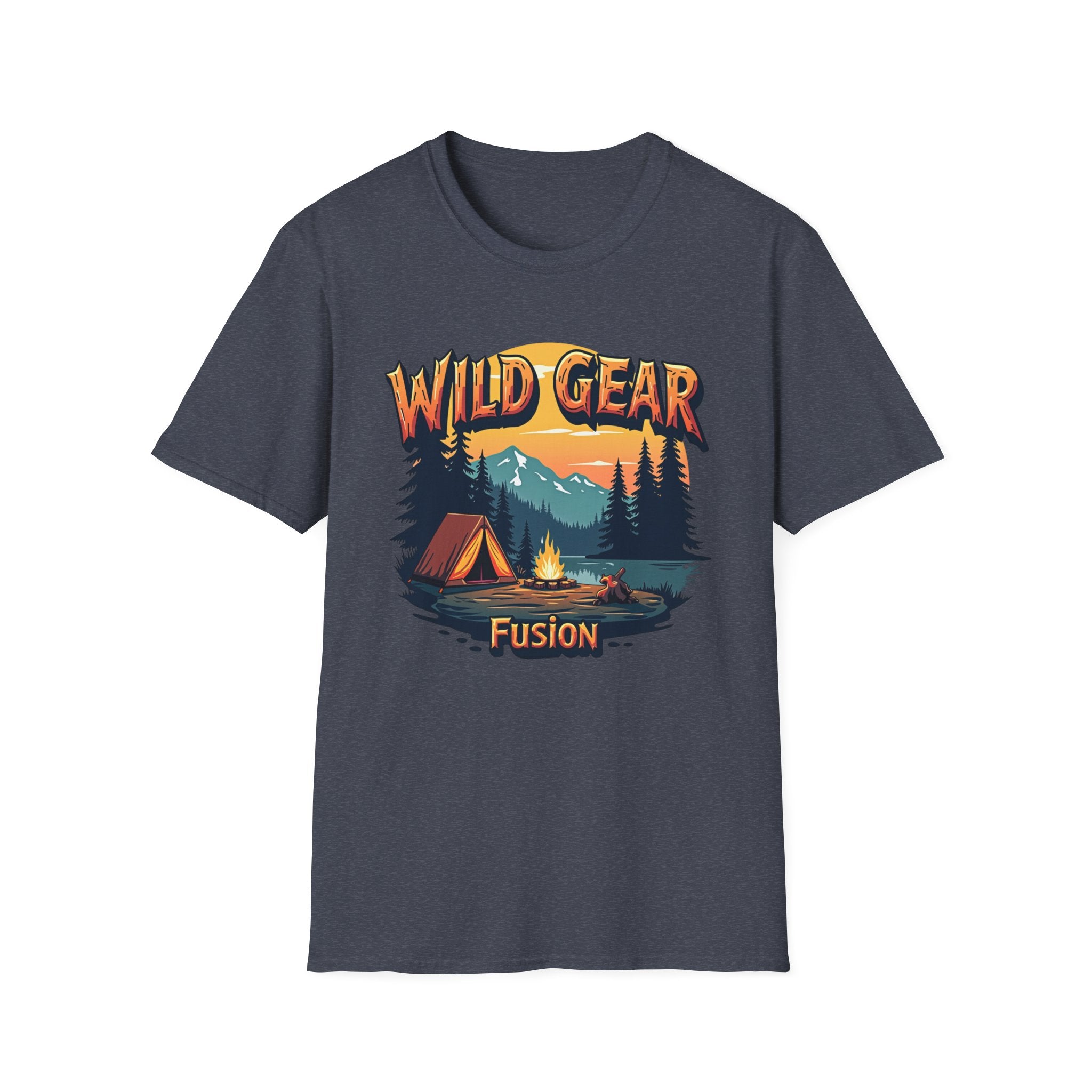 Wild Gear Camping T-Shirt - Nature Lover Apparel, Outdoor Adventure Tee, Gift for Campers, Casual Wear, Summer Festival Shirt