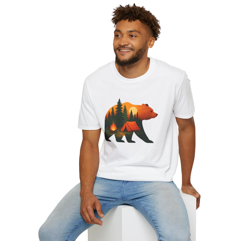 Nature-Inspired Bear Silhouette T-Shirt for Outdoor Lovers | Gift for Campers, Adventure Enthusiasts, Nature Walks, Hiking, [...]