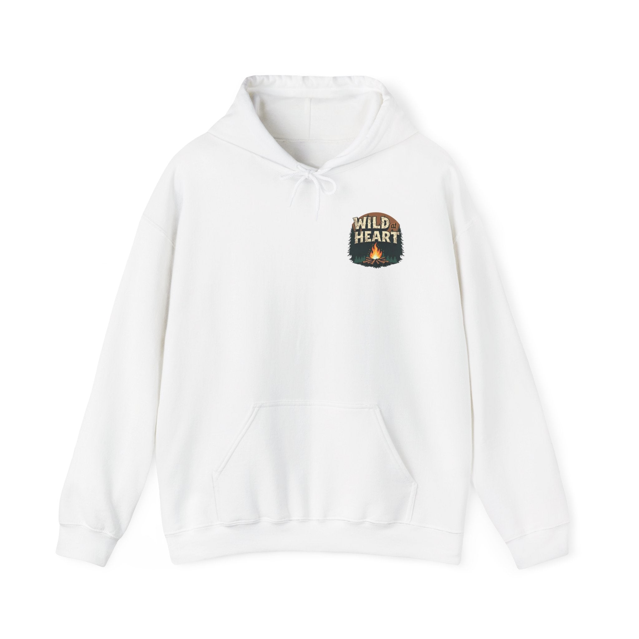 Wild Heart Unisex Hoodie, Cozy Camping Sweatshirt, Nature Lover Gift, Adventure Apparel, Bonfire Nights