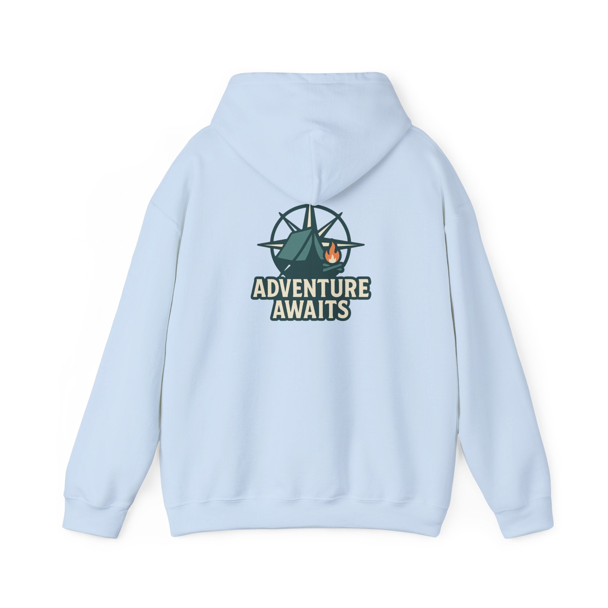 Adventure Awaits Unisex Hoodie - Cozy Outdoor Sweatshirt, Camping Apparel, Gift for Adventure Lovers, Travel Hoodie, Casual Wear