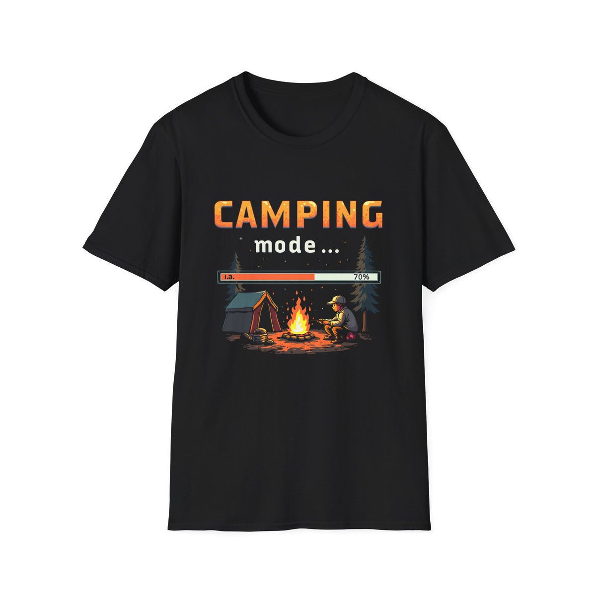 Camping Adventure Unisex Softstyle T-Shirt | Outdoor Lovers, Nature Enthusiasts, Camping Gift, Summer Wear