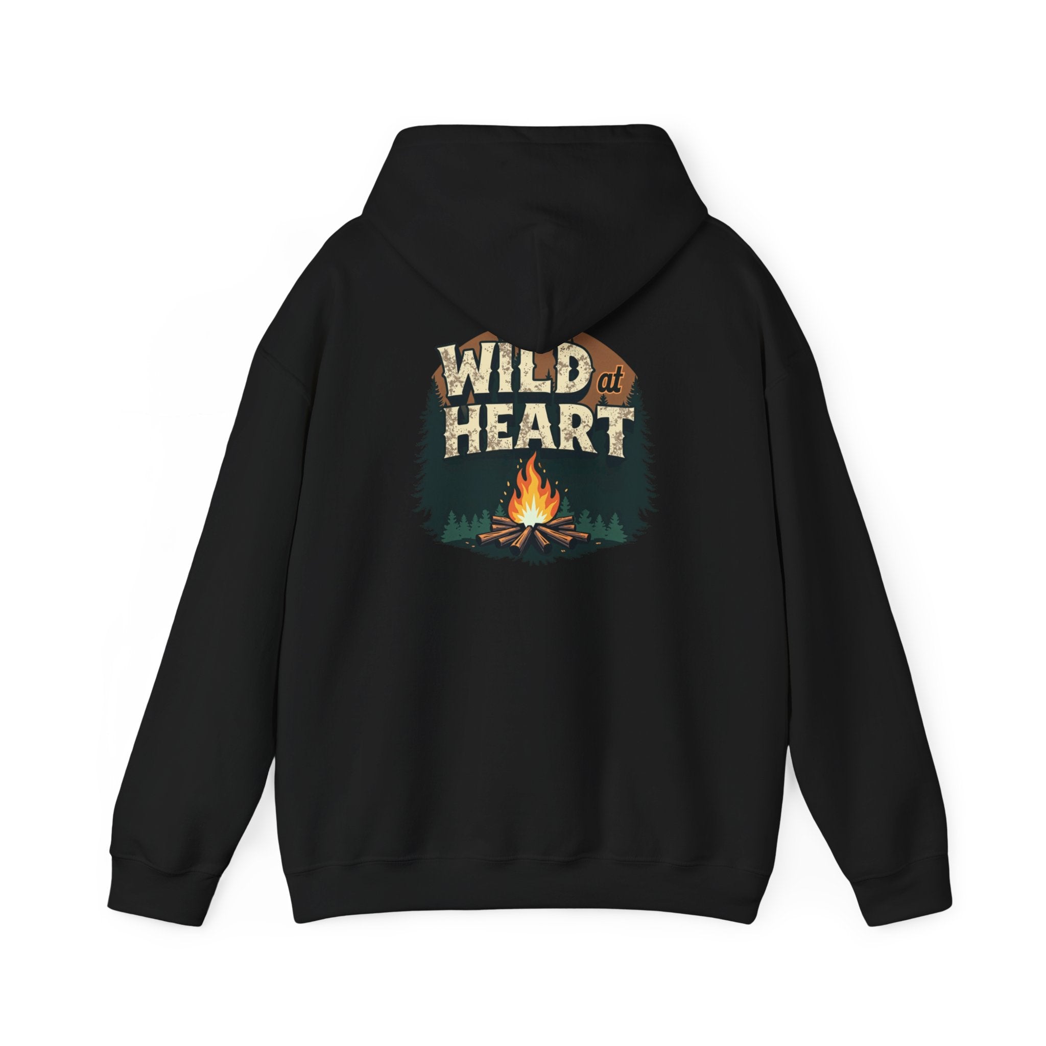 Wild Heart Unisex Hoodie, Cozy Camping Sweatshirt, Nature Lover Gift, Adventure Apparel, Bonfire Nights