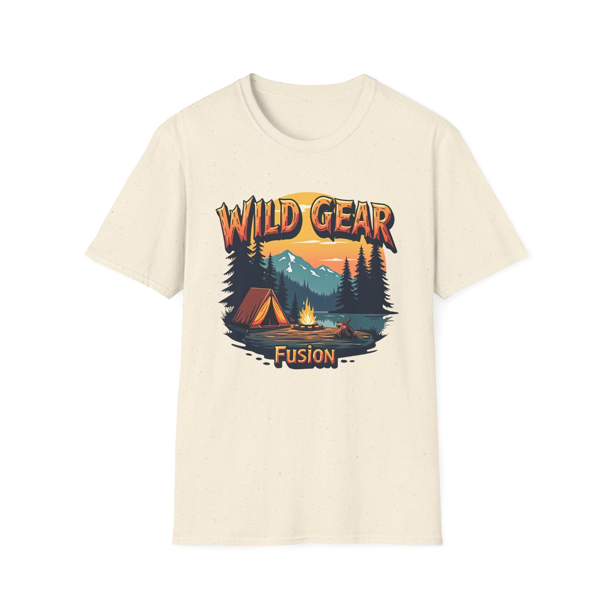 Wild Gear Camping T-Shirt - Nature Lover Apparel, Outdoor Adventure Tee, Gift for Campers, Casual Wear, Summer Festival Shirt