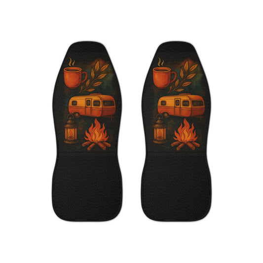 Camper Fall Car Seat Covers | Outdoor Adventure Decor, Vintage Camper Design, Travel Gift, Holiday Car Accessories, Road Trip Style