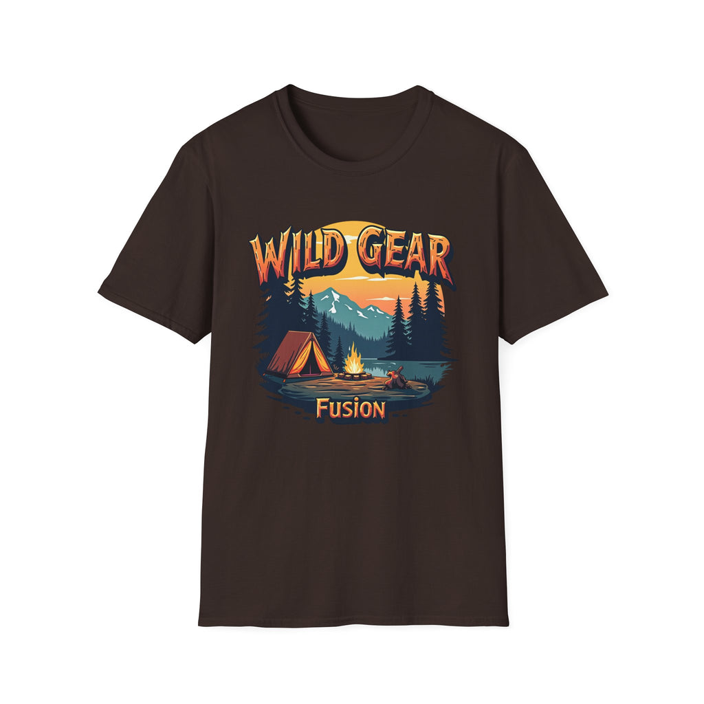 Wild Gear Camping T-Shirt - Nature Lover Apparel, Outdoor Adventure Tee, Gift for Campers, Casual Wear, Summer Festival Shirt