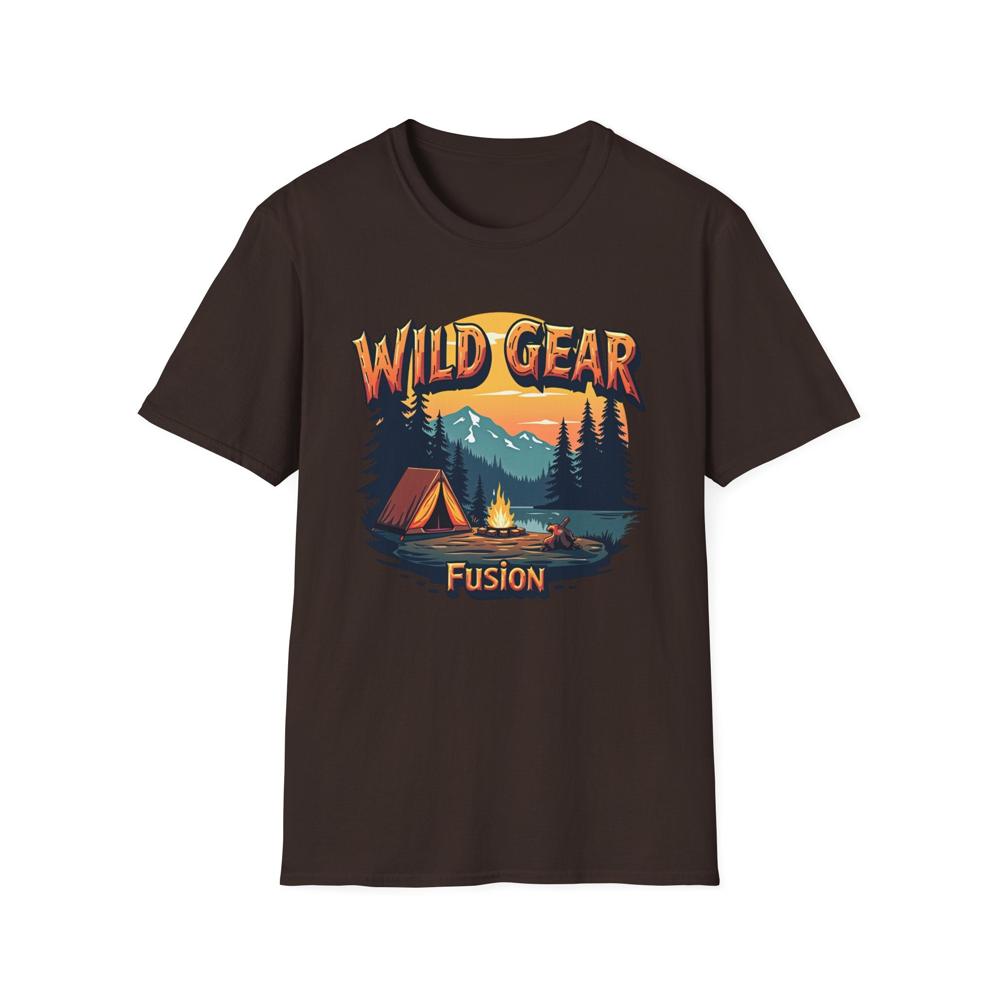 Wild Gear Camping T-Shirt - Nature Lover Apparel, Outdoor Adventure Tee, Gift for Campers, Casual Wear, Summer Festival Shirt