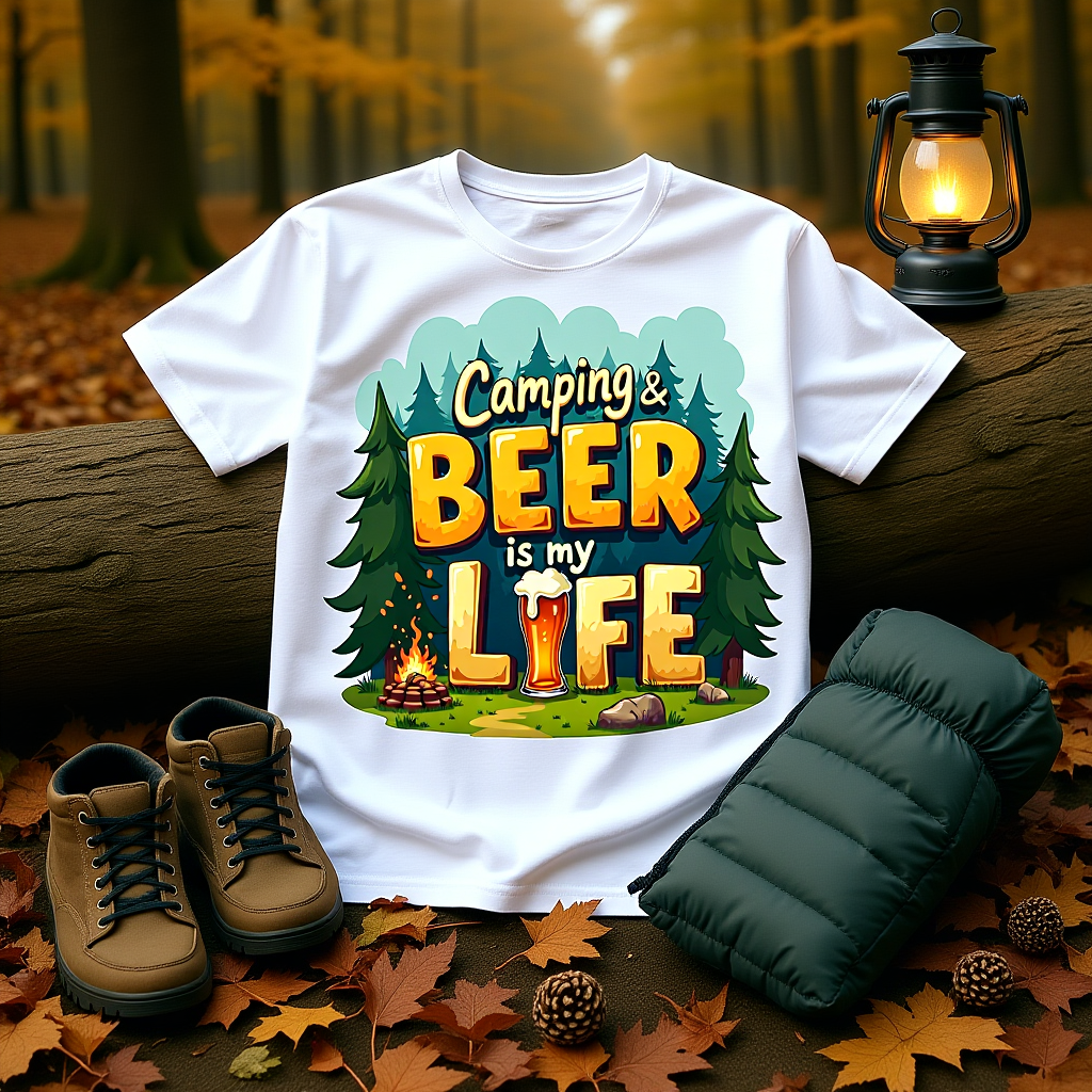 Camping & Beer Is My Life Unisex T-Shirt, Outdoor Adventure Tee, Summer Camping Gift, Beer Lover's Apparel, Funny Gift for Him/Her, [...]