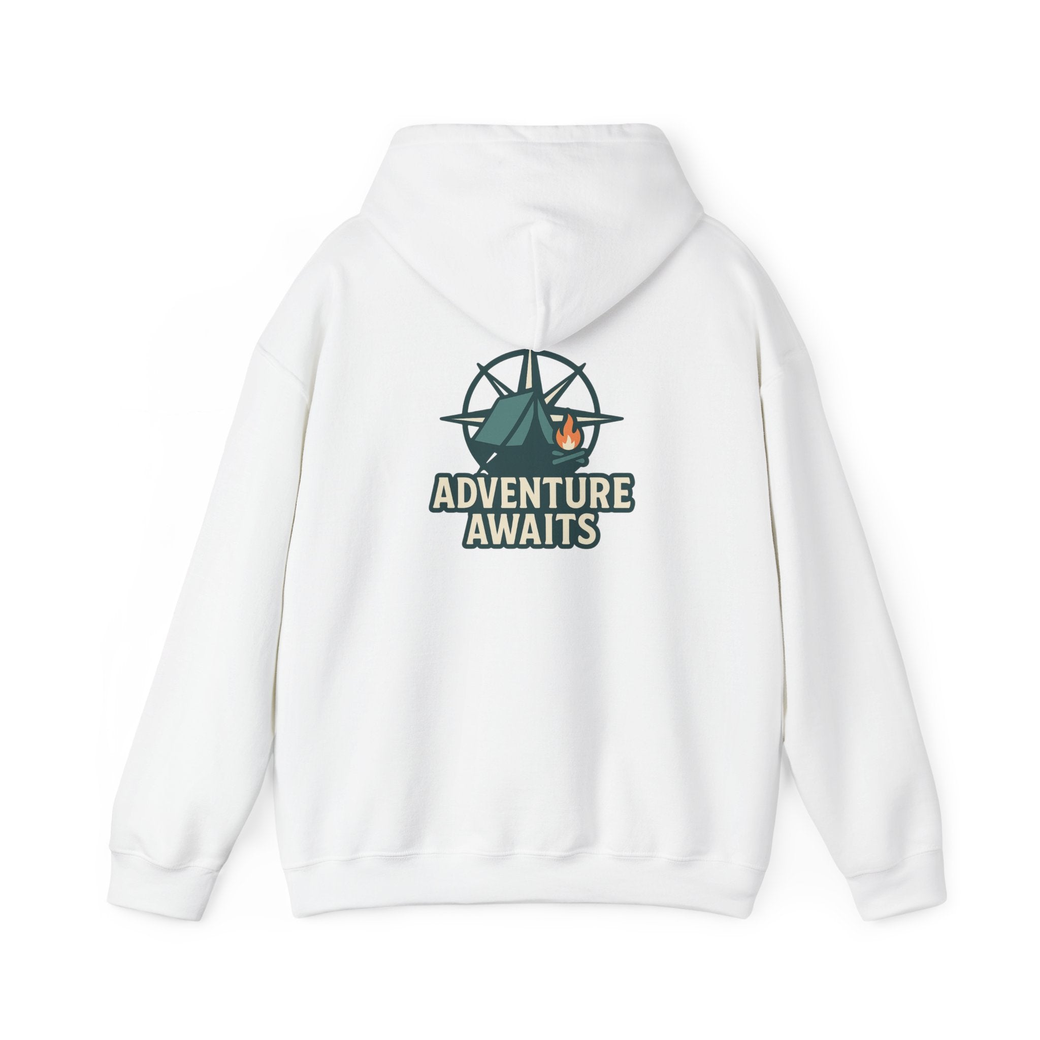 Adventure Awaits Unisex Hoodie - Cozy Outdoor Sweatshirt, Camping Apparel, Gift for Adventure Lovers, Travel Hoodie, Casual Wear
