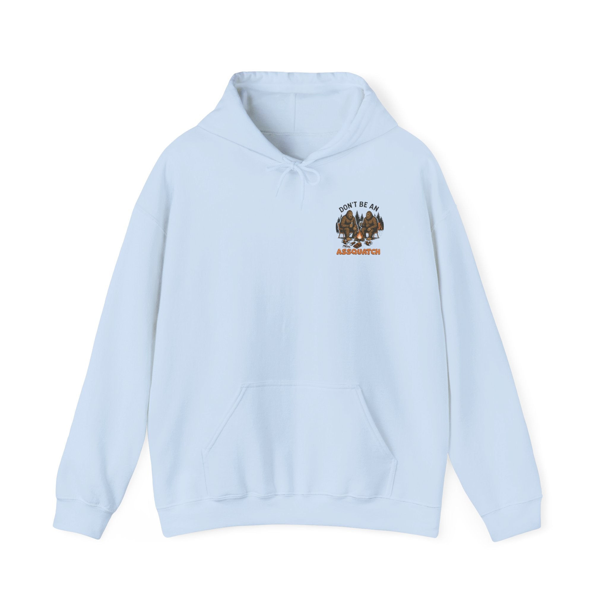 Cozy Bigfoot Hoodie - Unisex Heavy Blend Sweatshirt, Outdoor Adventure Shirt, Campfire Apparel, Gift for Nature Lovers, Sasquatch Themed