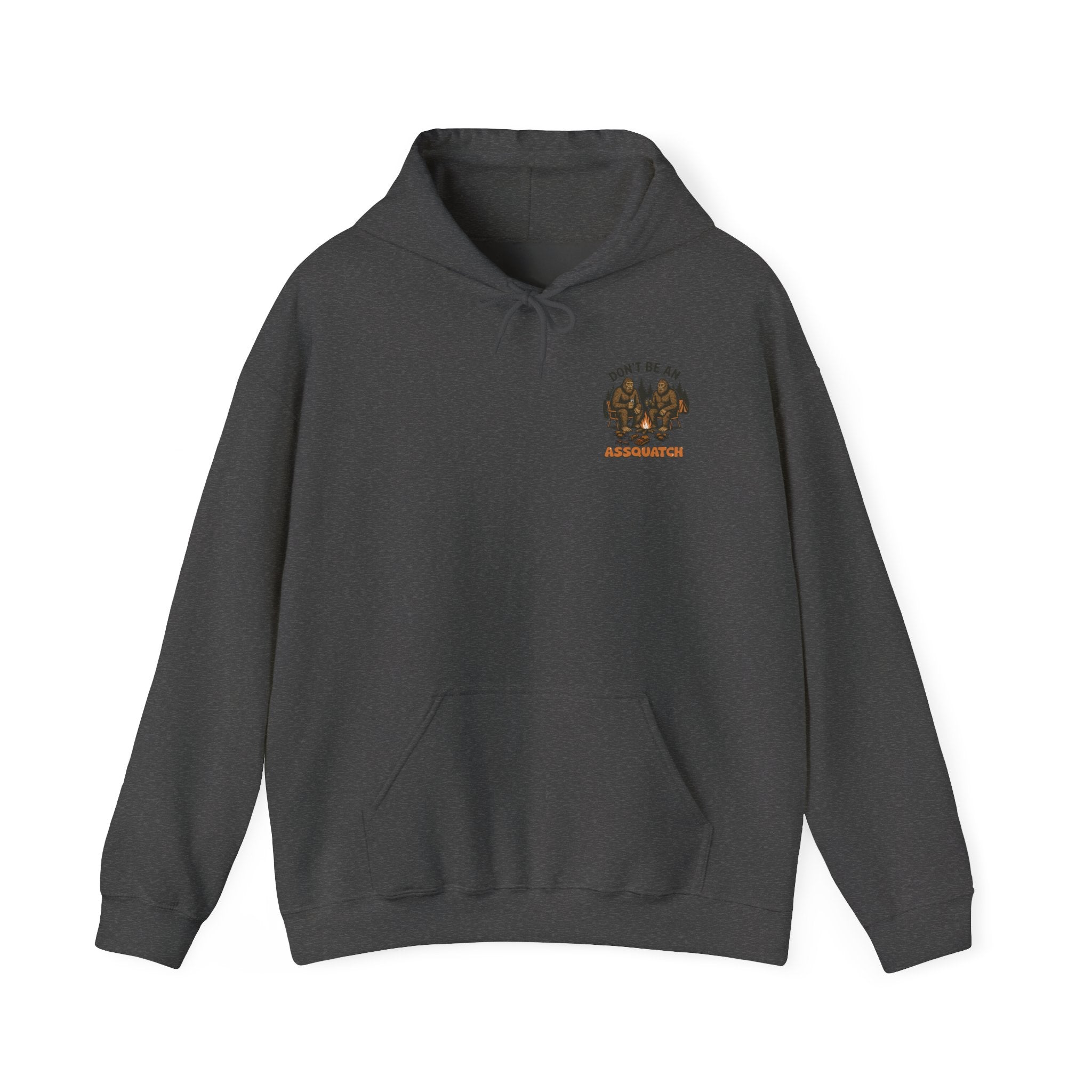 Cozy Bigfoot Hoodie - Unisex Heavy Blend Sweatshirt, Outdoor Adventure Shirt, Campfire Apparel, Gift for Nature Lovers, Sasquatch Themed