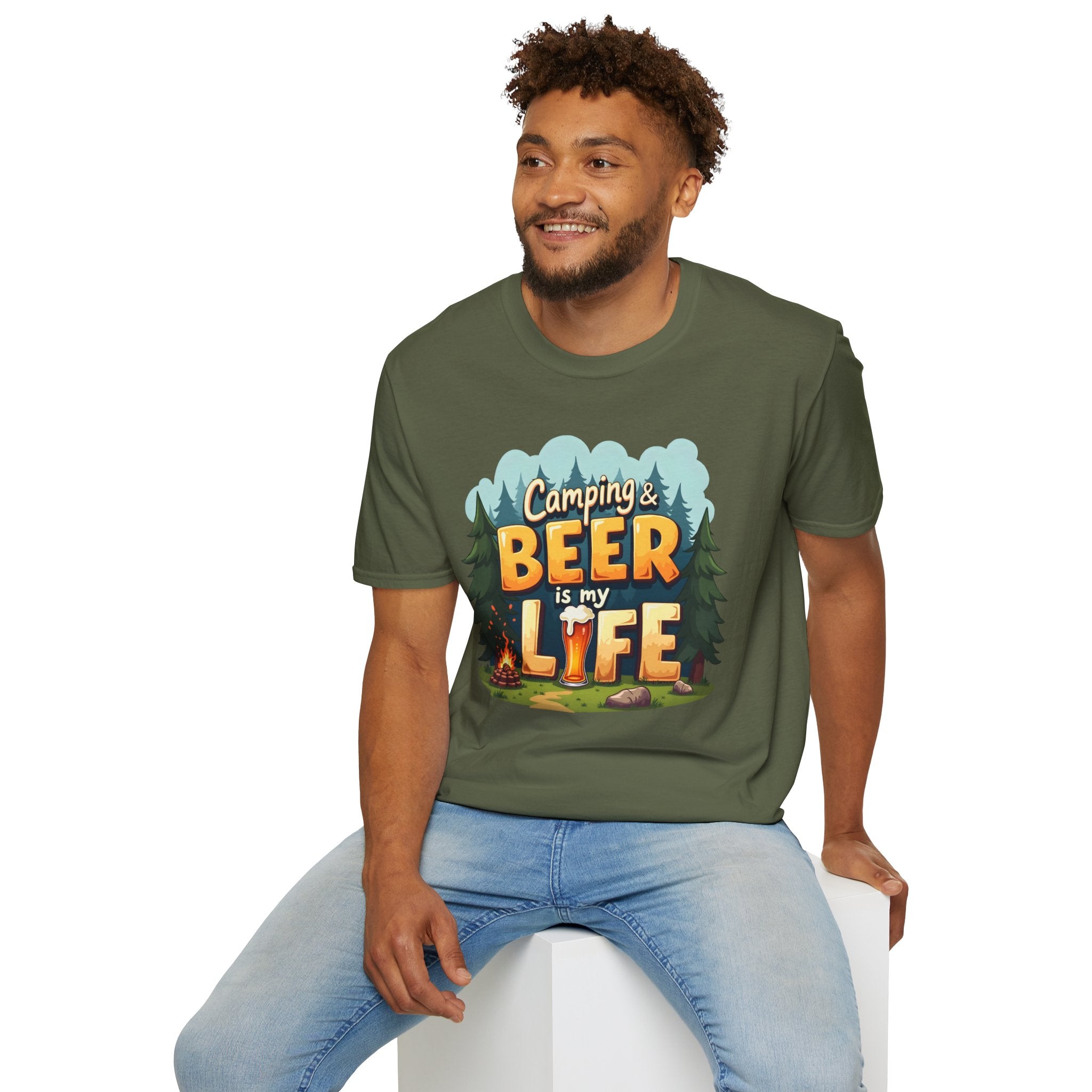Camping & Beer Is My Life Unisex T-Shirt, Outdoor Adventure Tee, Summer Camping Gift, Beer Lover's Apparel, Funny Gift for Him/Her, [...]