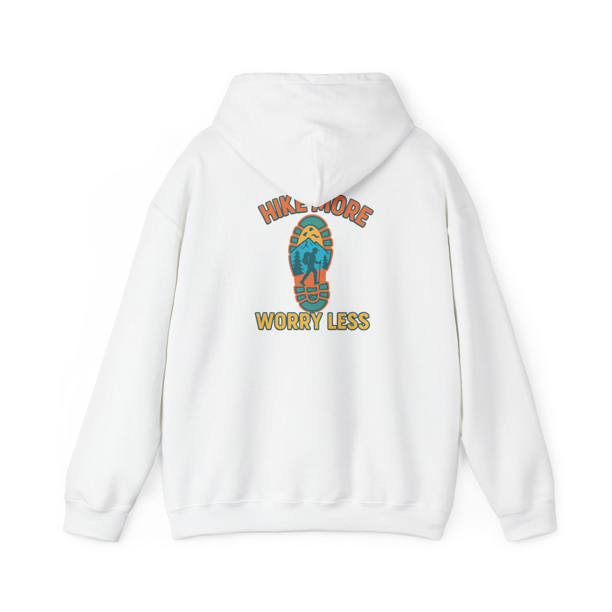 Hike More Worry Less Unisex Heavy Blend™ Hooded Sweatshirt