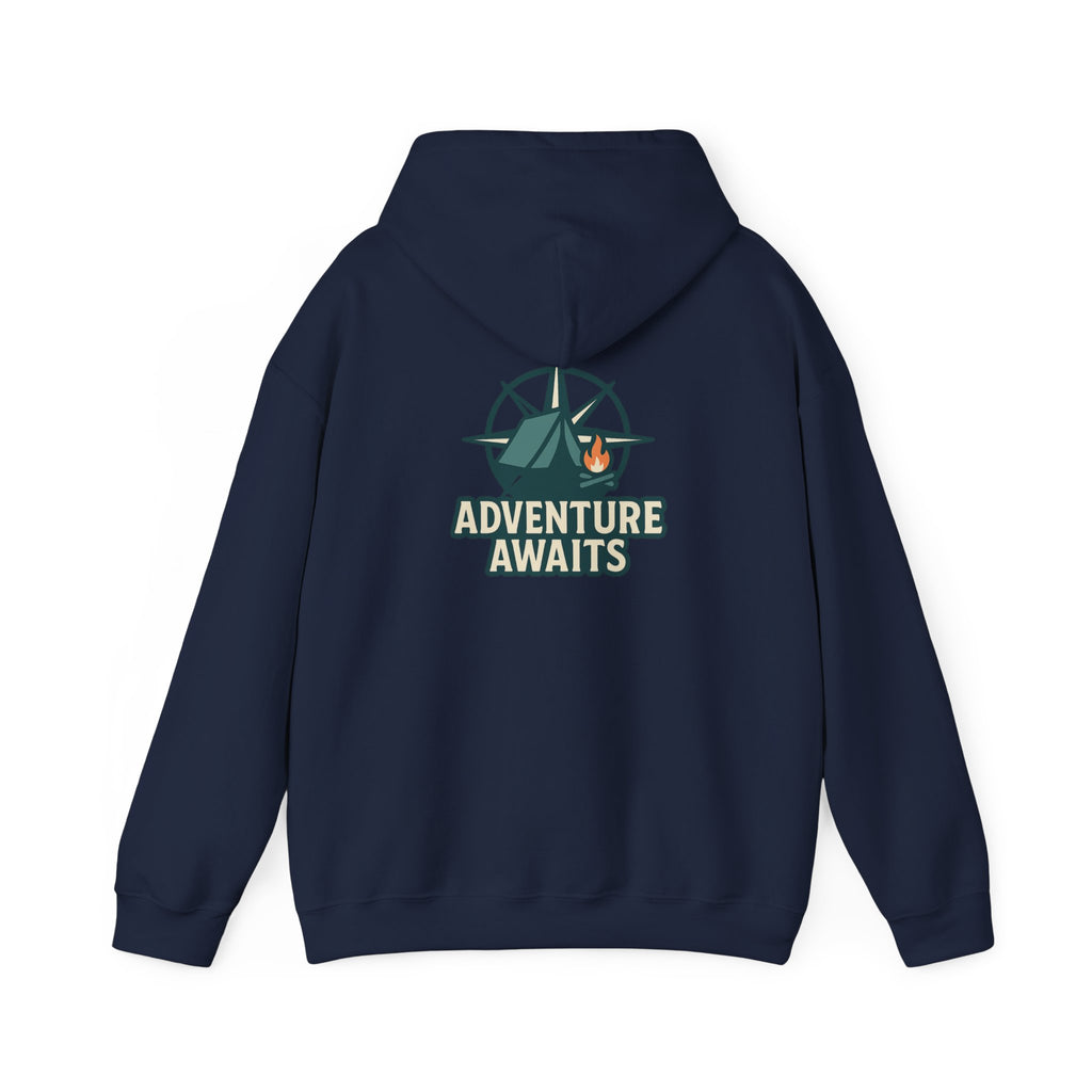 Adventure Awaits Unisex Hoodie - Cozy Outdoor Sweatshirt, Camping Apparel, Gift for Adventure Lovers, Travel Hoodie, Casual Wear