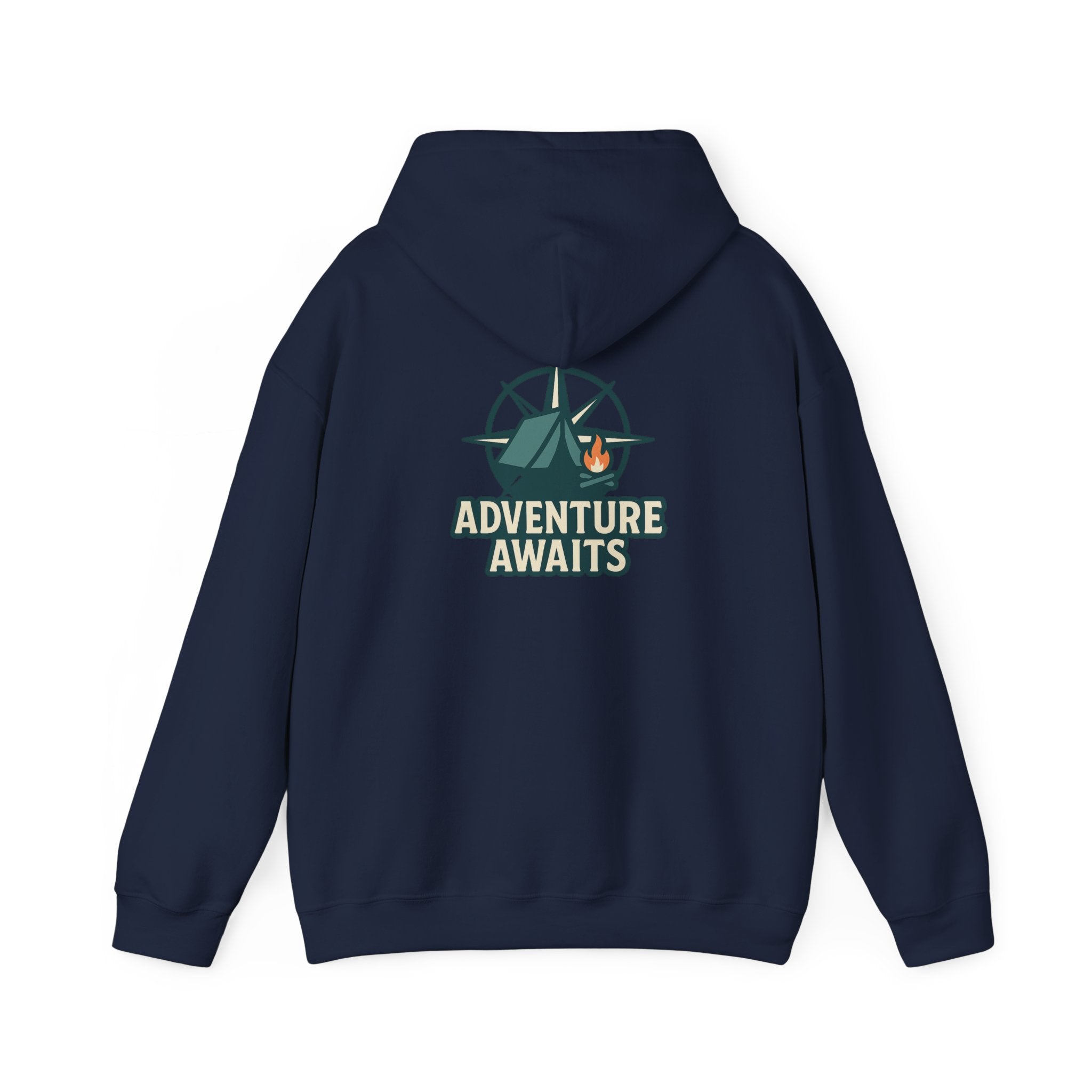 Adventure Awaits Unisex Hoodie - Cozy Outdoor Sweatshirt, Camping Apparel, Gift for Adventure Lovers, Travel Hoodie, Casual Wear