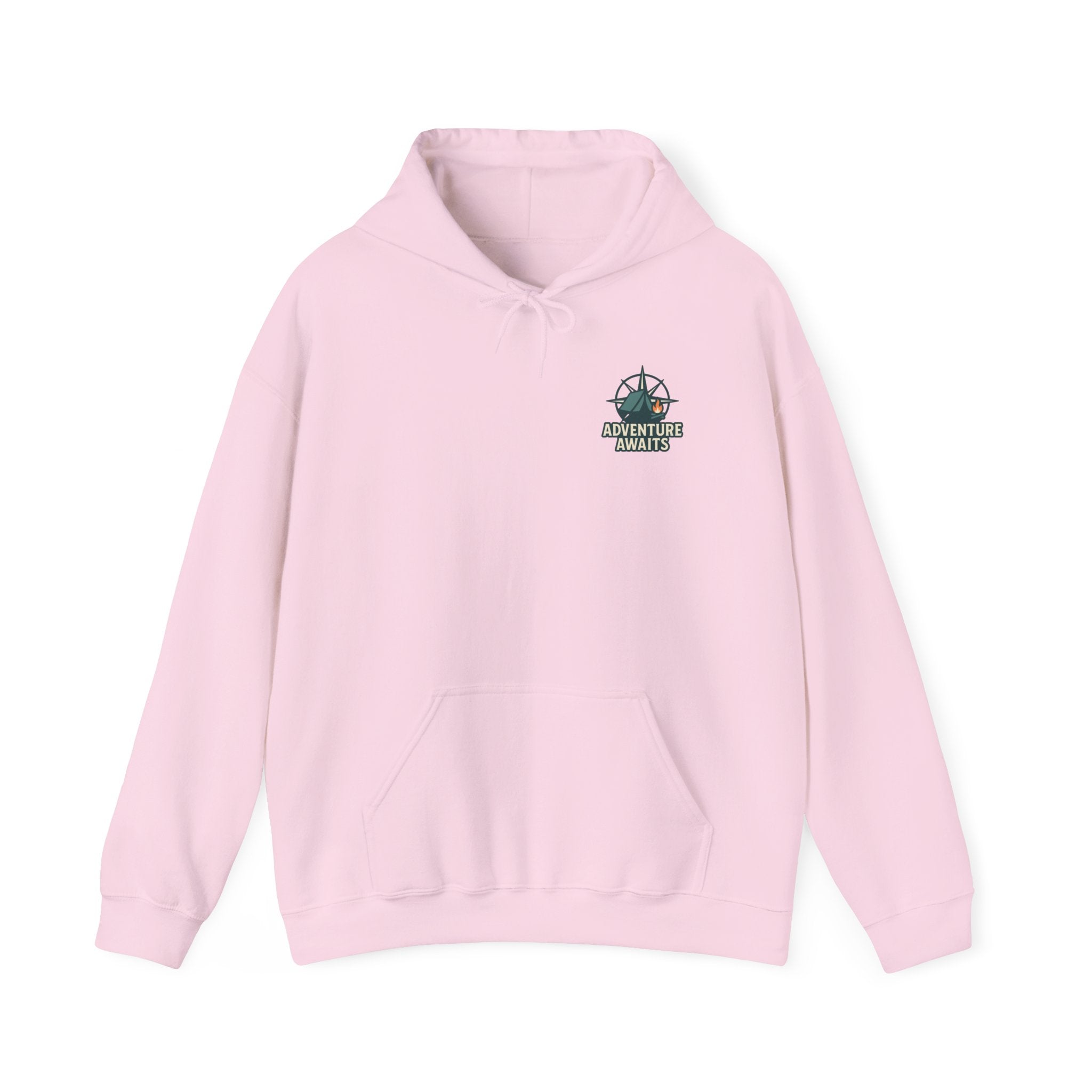 Adventure Awaits Unisex Hoodie - Cozy Outdoor Sweatshirt, Camping Apparel, Gift for Adventure Lovers, Travel Hoodie, Casual Wear