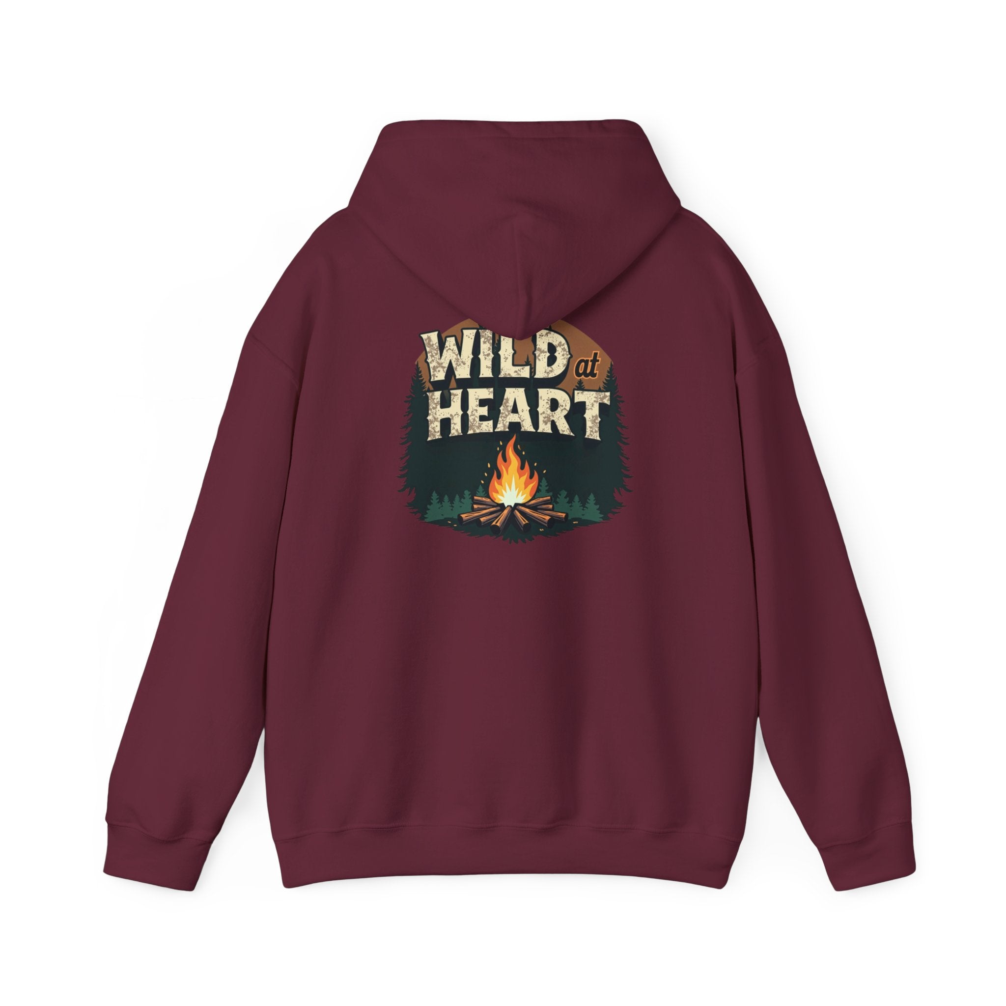 Wild Heart Unisex Hoodie, Cozy Camping Sweatshirt, Nature Lover Gift, Adventure Apparel, Bonfire Nights