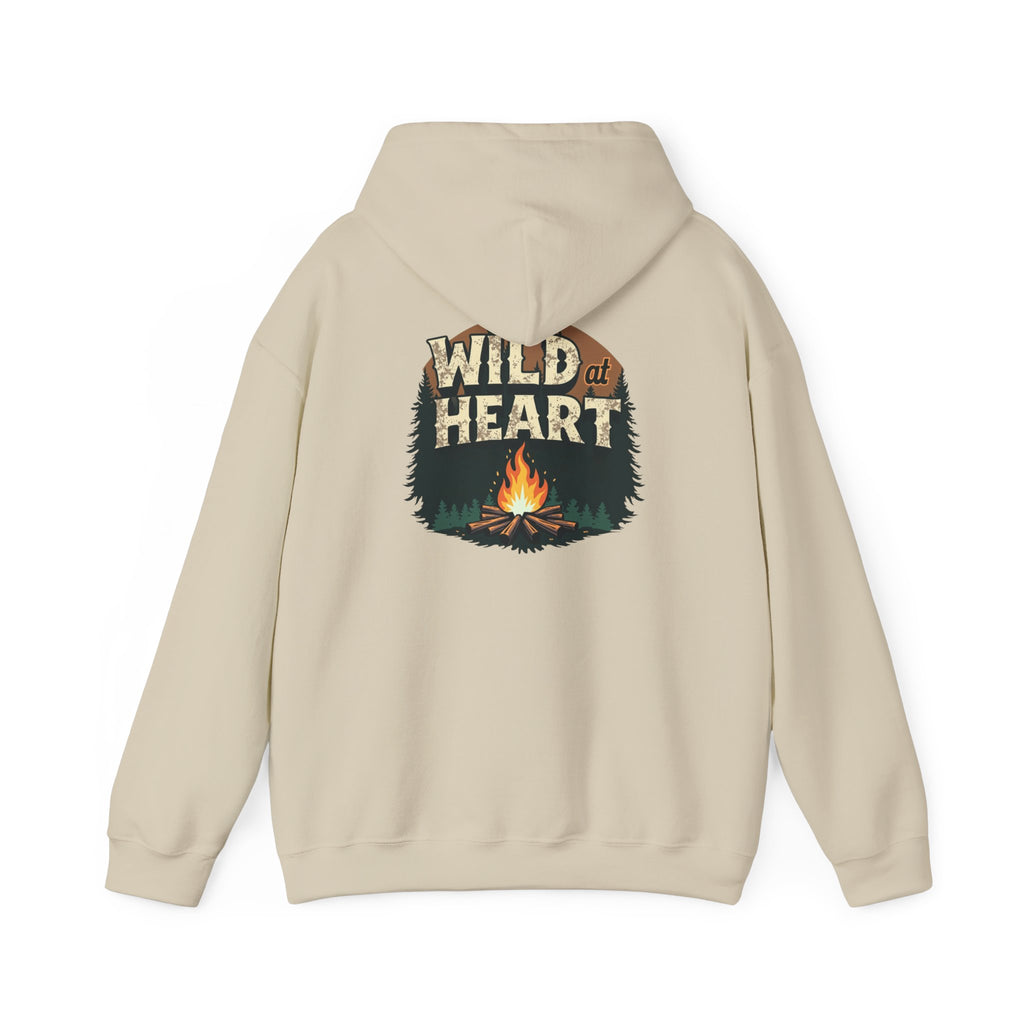 Wild Heart Unisex Hoodie, Cozy Camping Sweatshirt, Nature Lover Gift, Adventure Apparel, Bonfire Nights