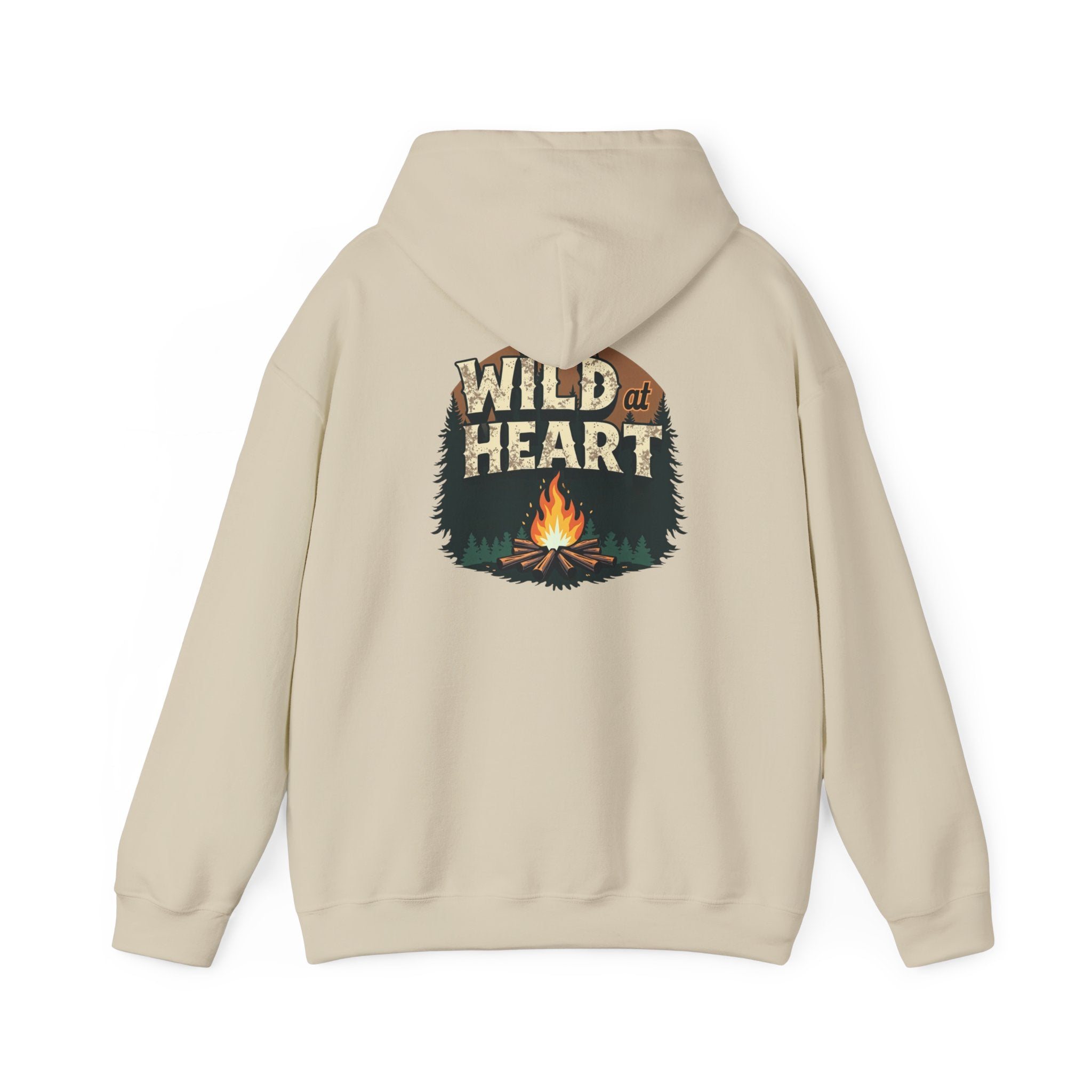 Wild Heart Unisex Hoodie, Cozy Camping Sweatshirt, Nature Lover Gift, Adventure Apparel, Bonfire Nights